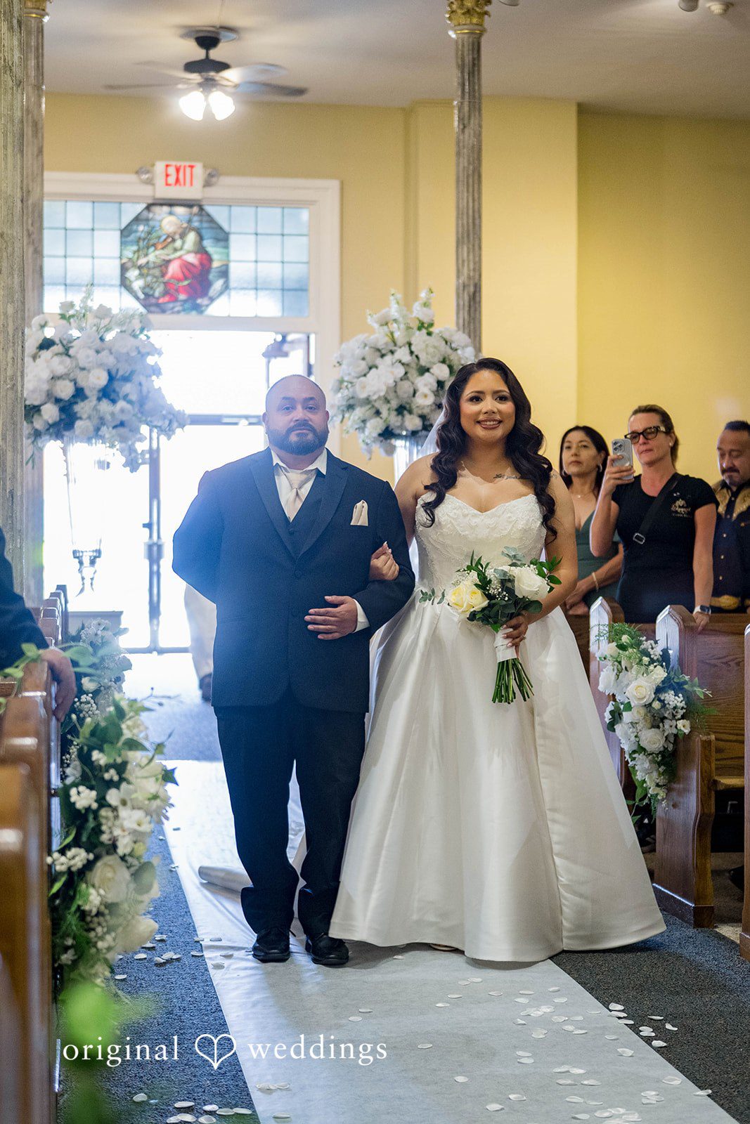 September 12, 2026 – Sierra & Arturo – (ID-4123) Bride walking down the aisle with her father