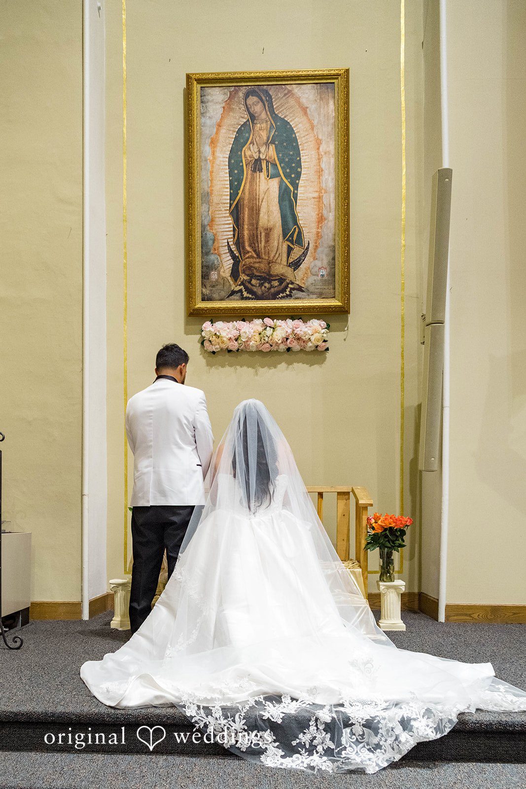September 12, 2026 – Sierra & Arturo – (ID-4123) Bride at the altar beneath an image of Our Lady of Guadalupe