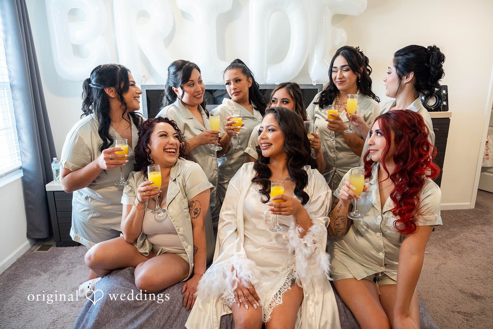 September 12, 2026 – Sierra & Arturo – (ID-4123) Bride getting ready with her bridesmaids