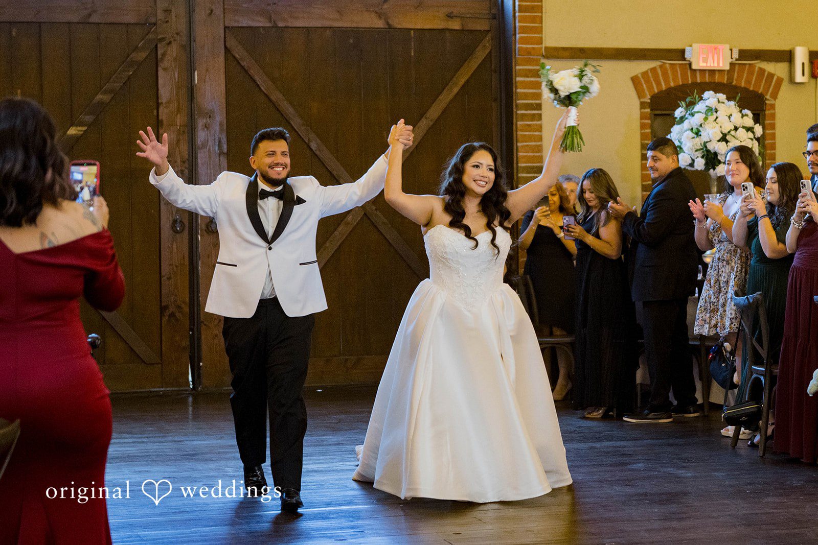 September 12, 2026 – Sierra & Arturo – (ID-4123) Bride and groom making their grand entrance at Rancho Los Guzman