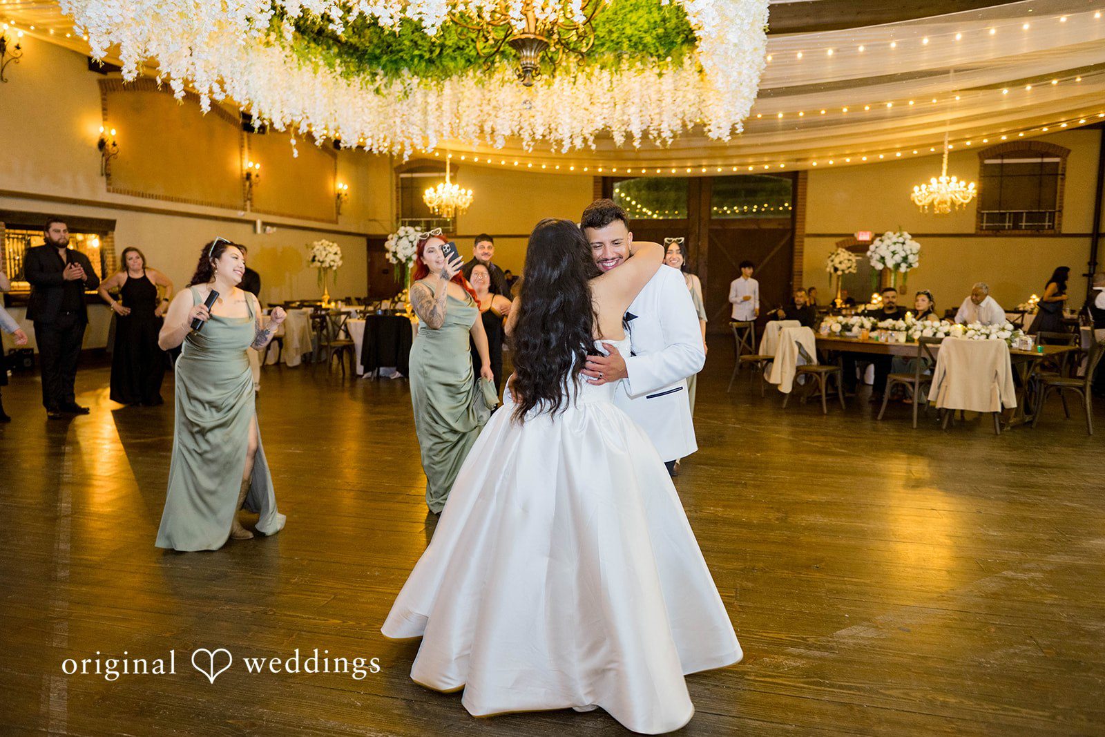 September 12, 2026 – Sierra & Arturo – (ID-4123) Guests dancing in the reception hall at Rancho Los Guzman