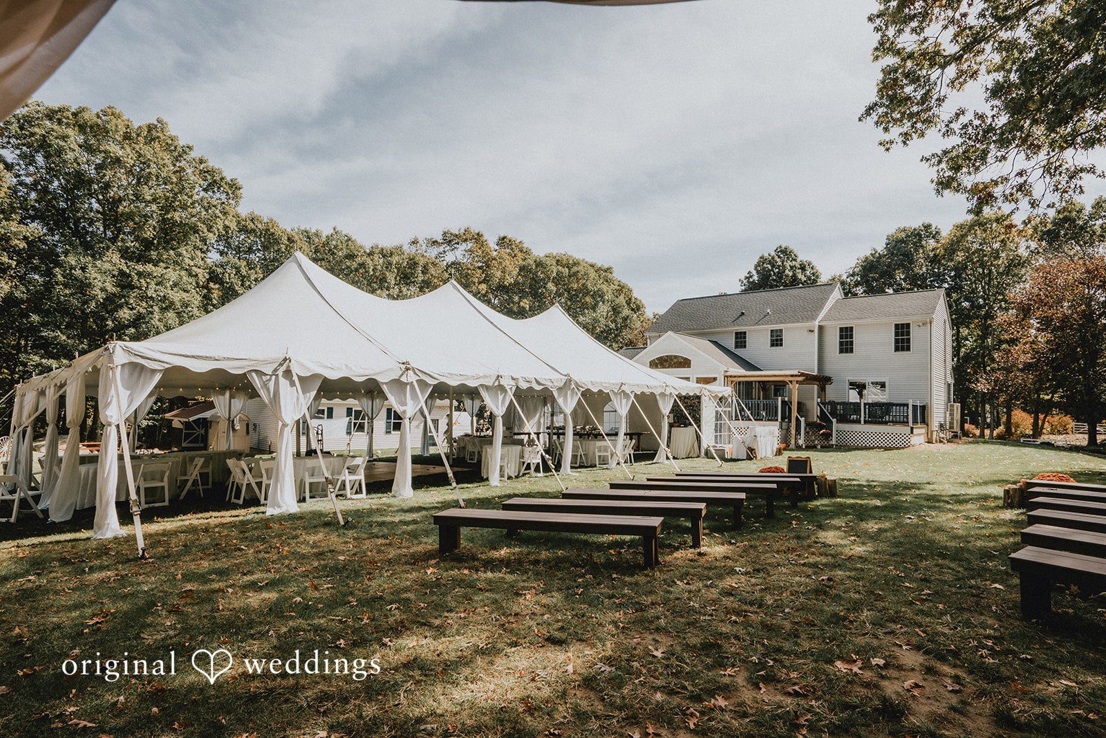 Amanda + Chris Portrait of the wedding space