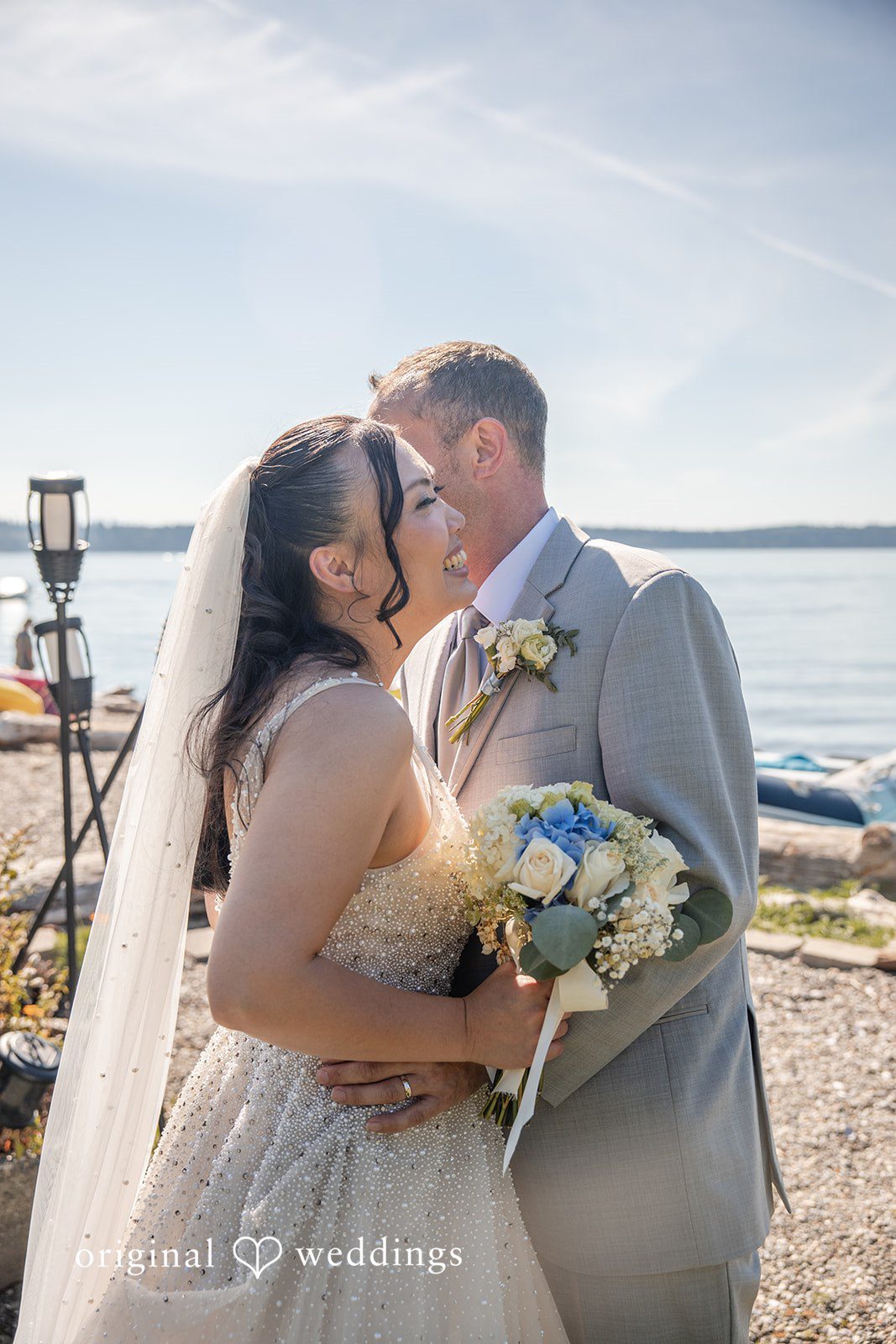 Kelly + John Couple standing close together