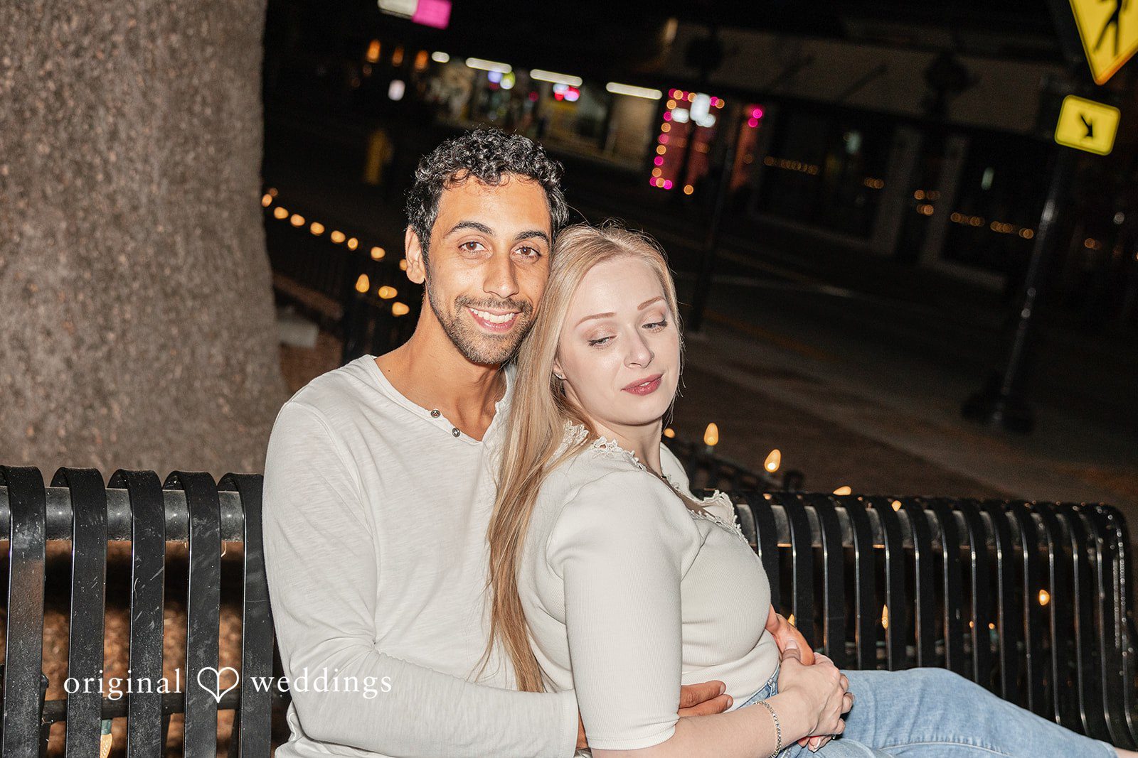 Leah + Joseph Night portrait