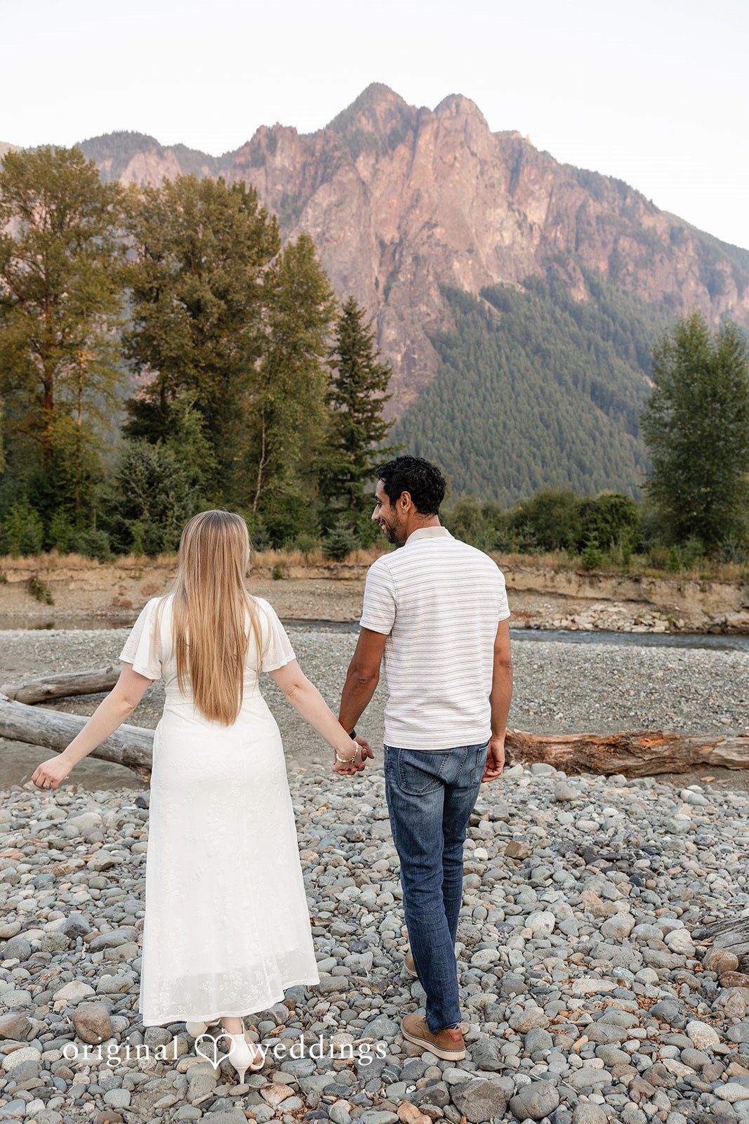 Leah + Joseph The couple takes a walk