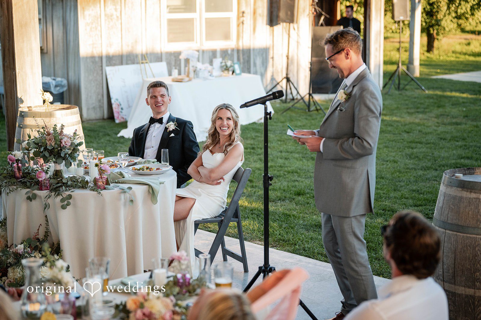 Toast during the reception
