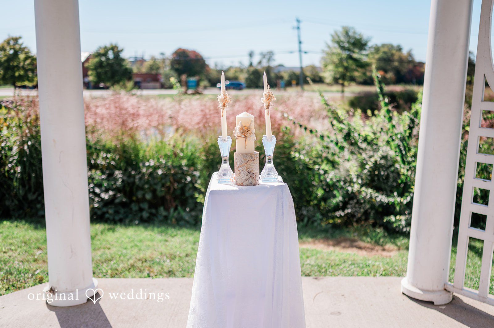 Kensey + Jordan Moment during the outdoor ceremony