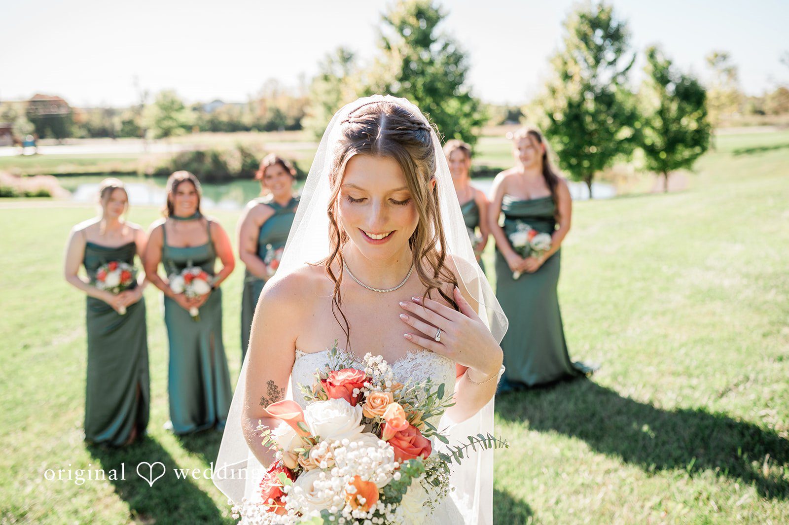 Kensey + Jordan Bride laughing with her bridesmaids
