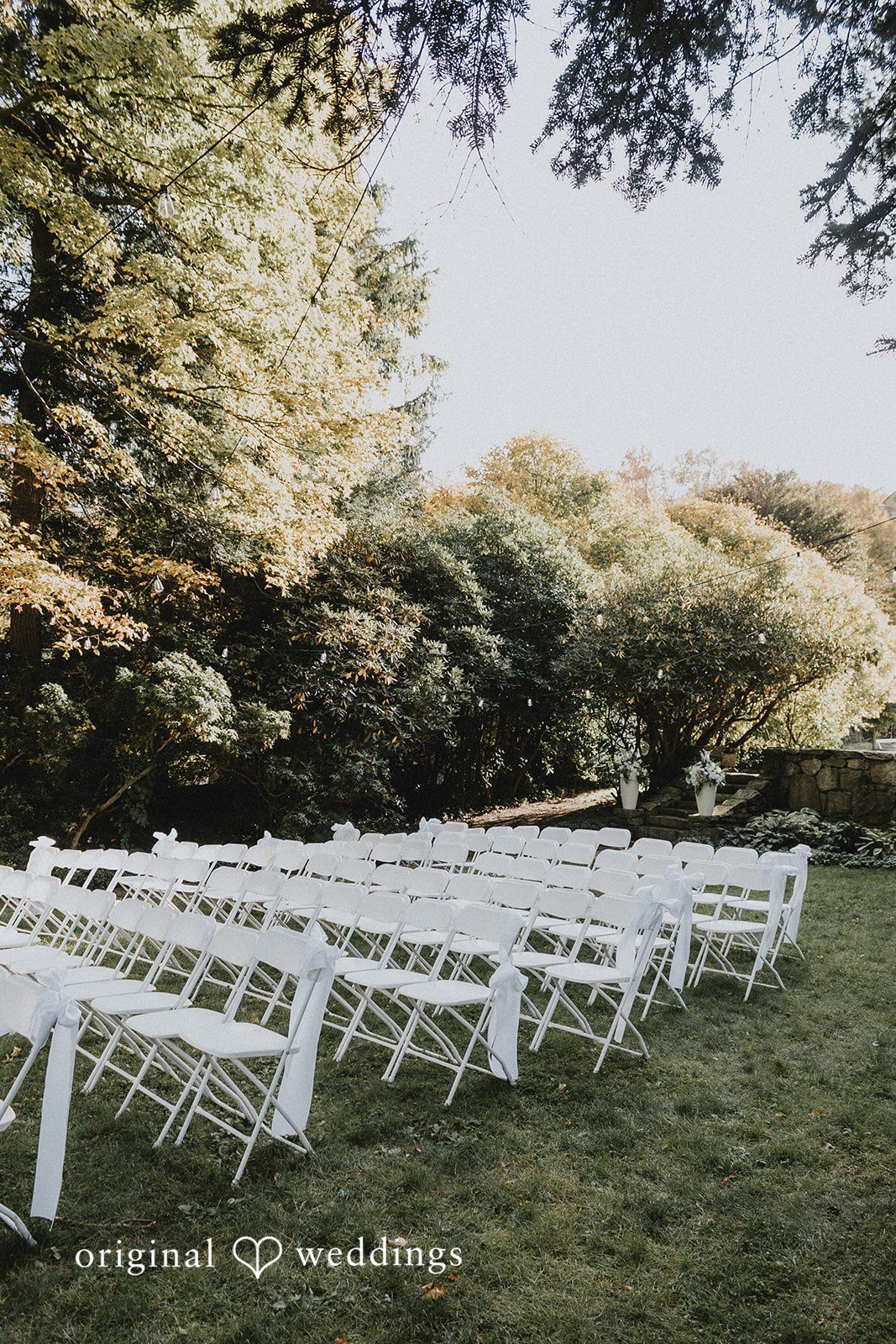 Rachel + Helen Arranged chairs