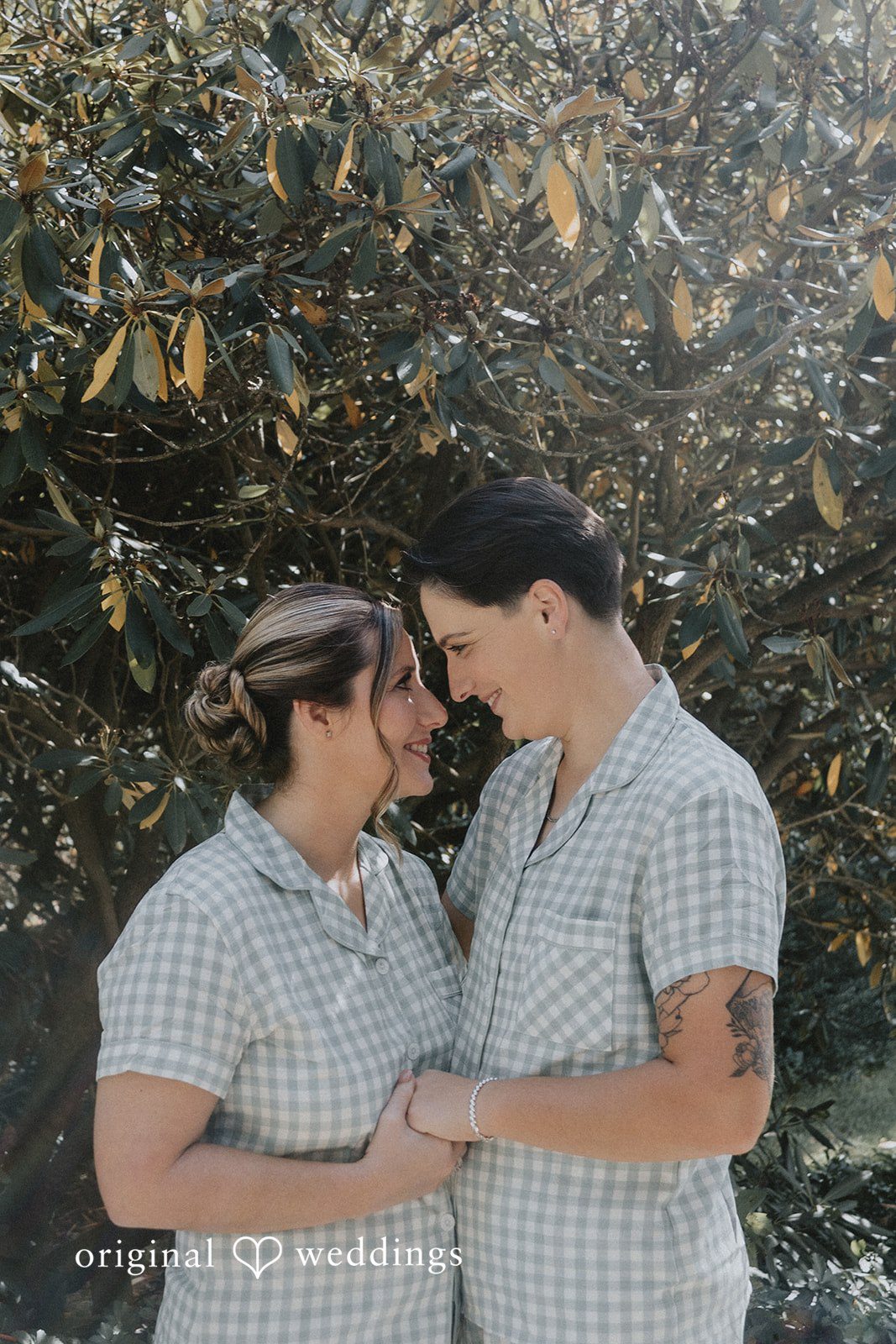 Rachel + Helen A beautiful portrait of the couple