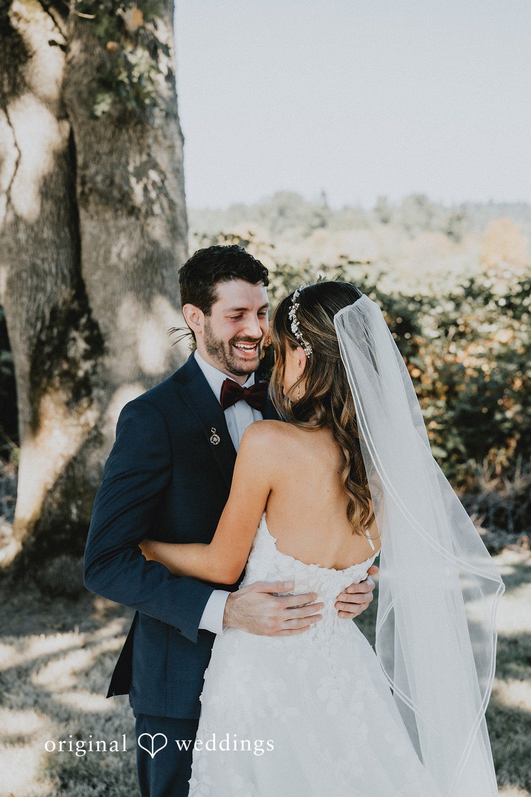 Couple laughing together