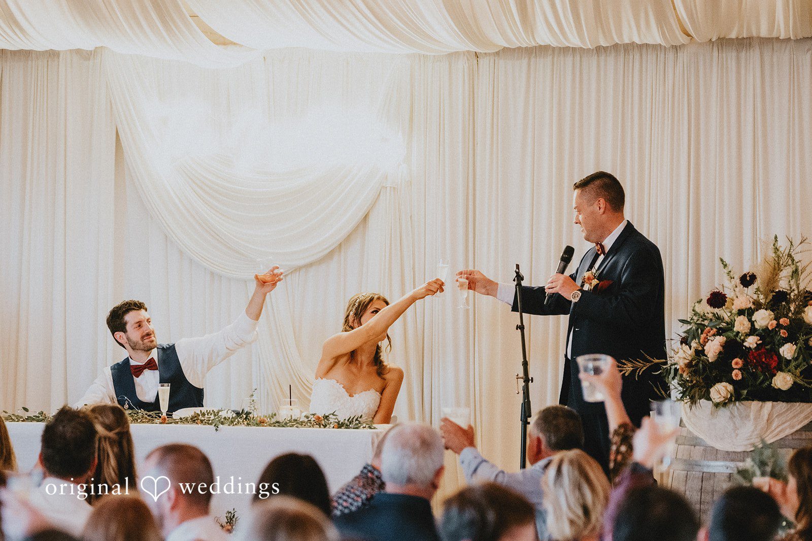 Speeches during the reception