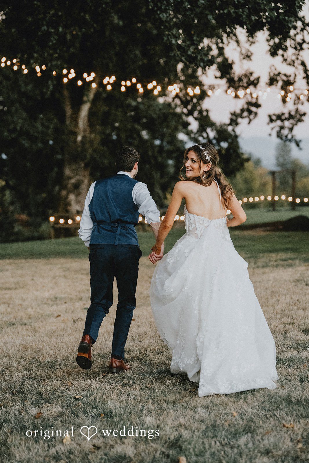 Couple in the open field