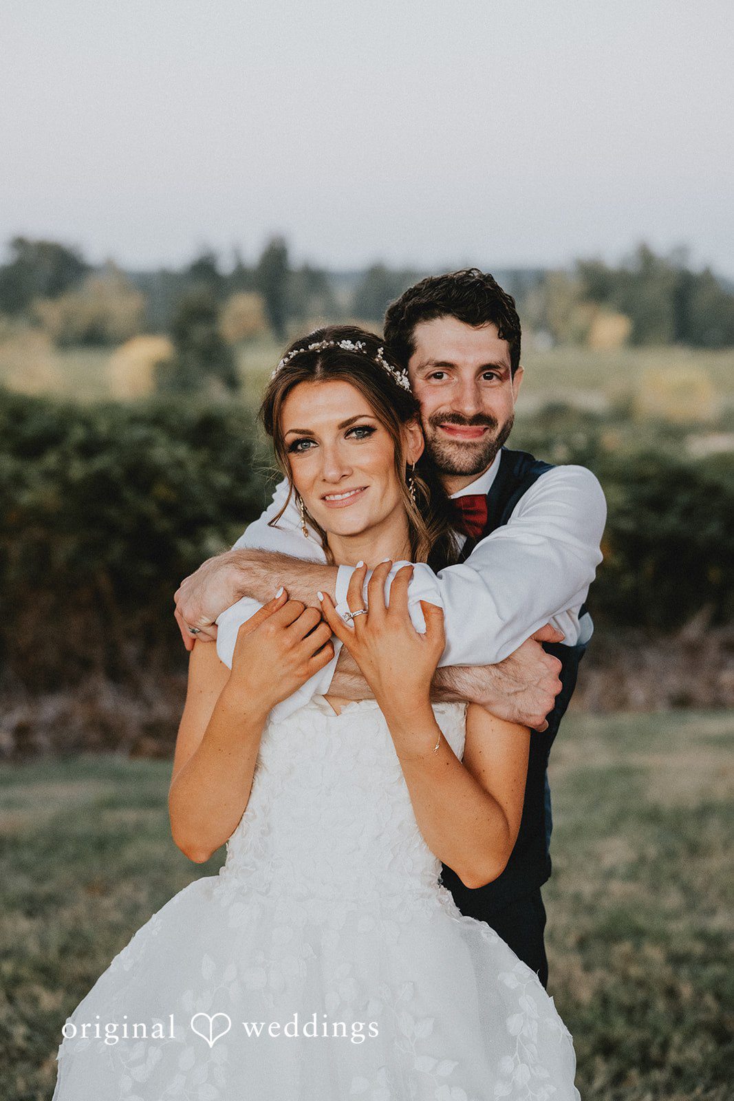 Bride portrait on the lawn