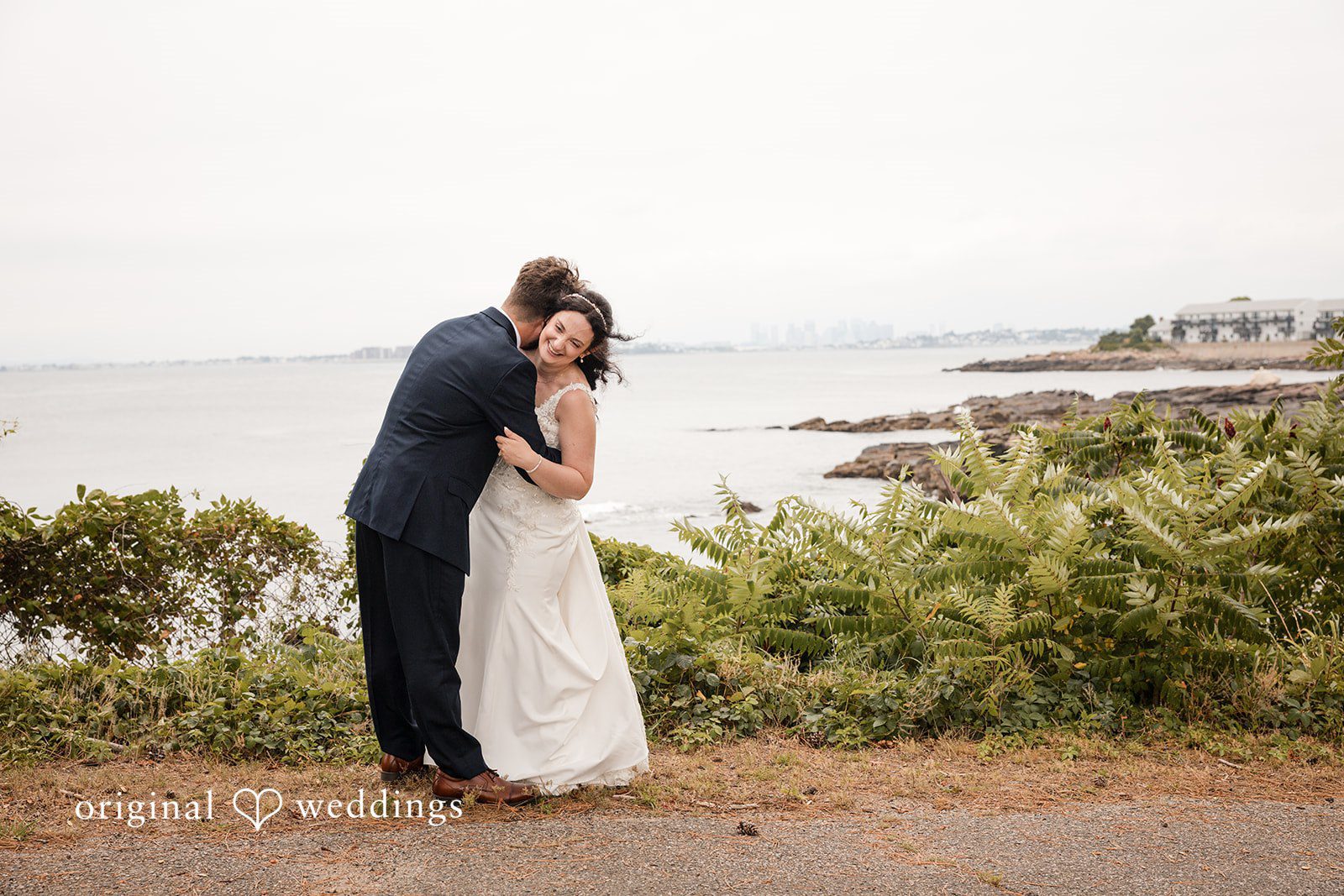 Francesca + Steven The couple shares a romantic moment