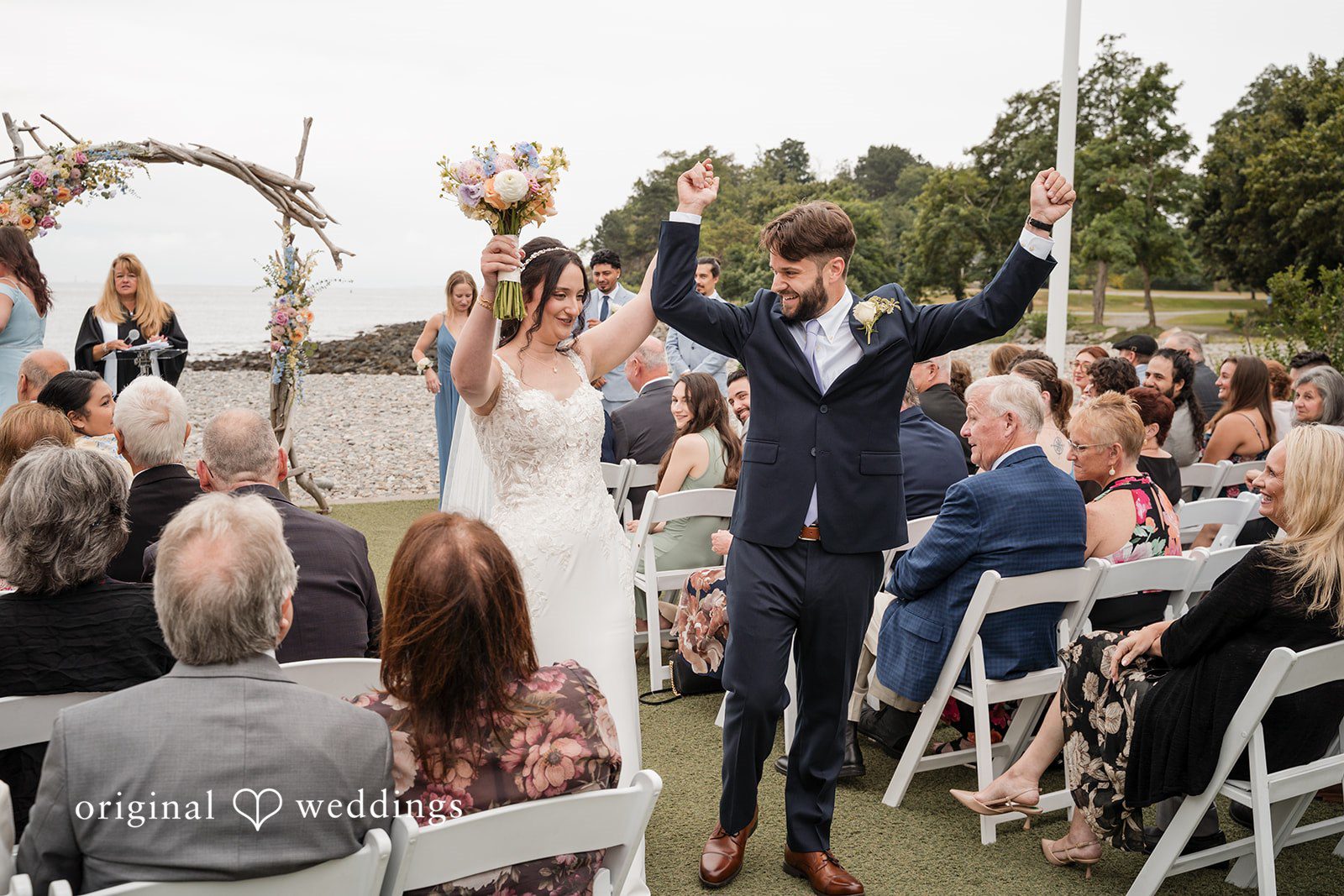 Francesca + Steven The couple shows deep excitement