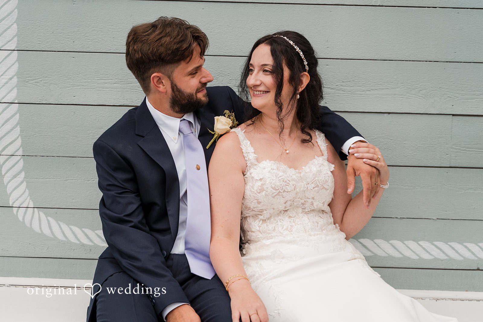 Francesca + Steven Our Boston wedding photographers captured a stunning portrait of the couple outdoors