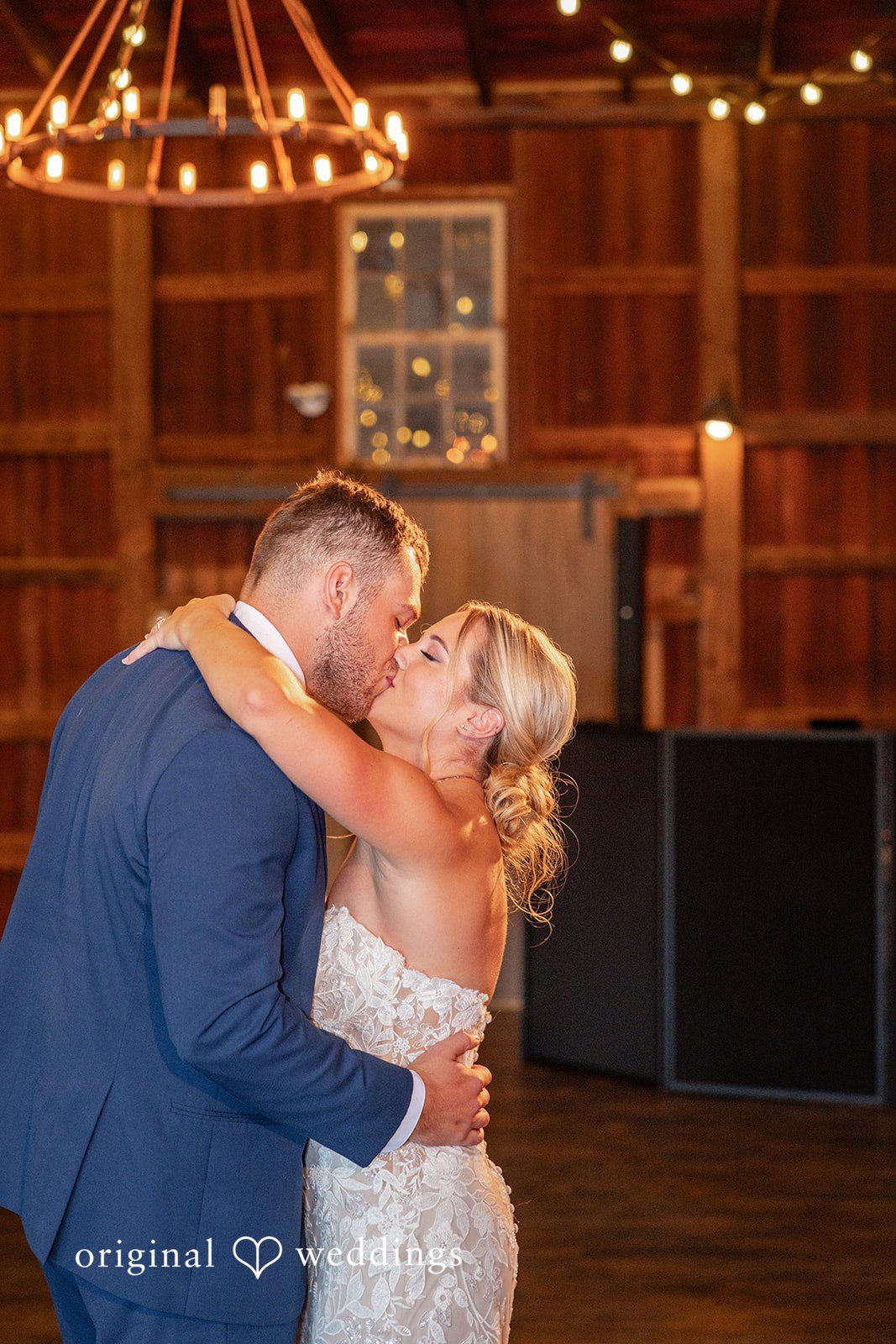 Taylor + Grady The couple shares a kiss