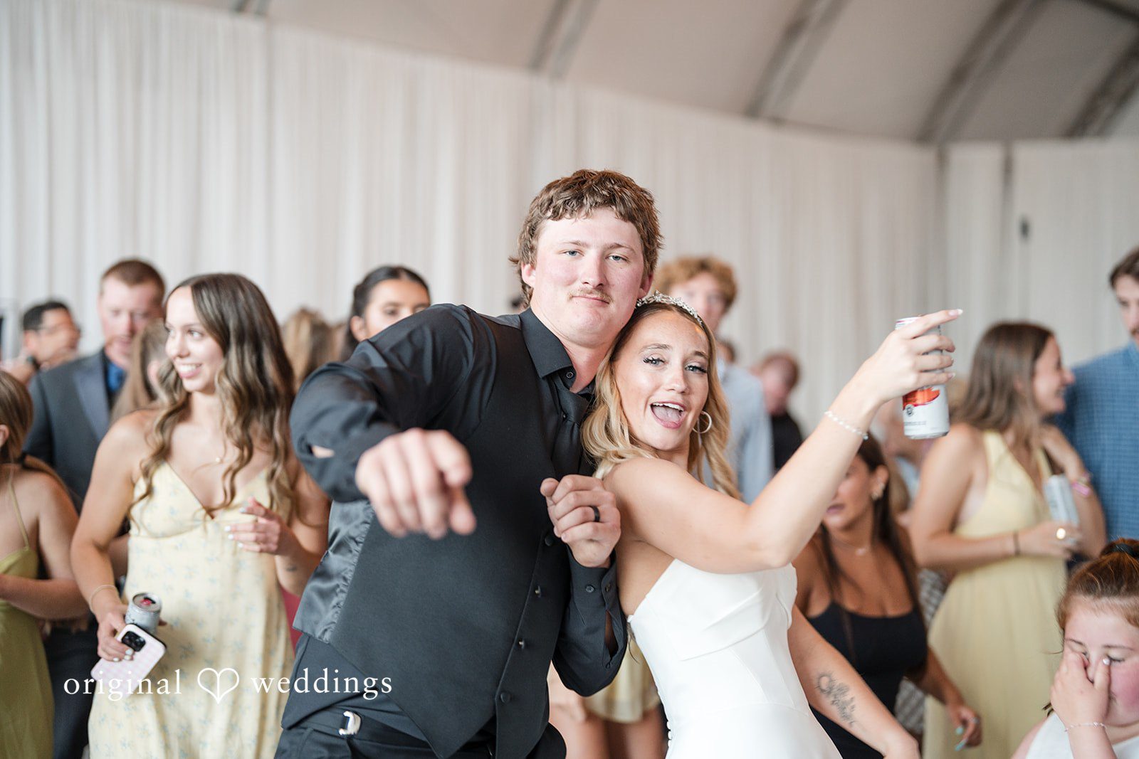 Baylee + Jackson Couple with guests