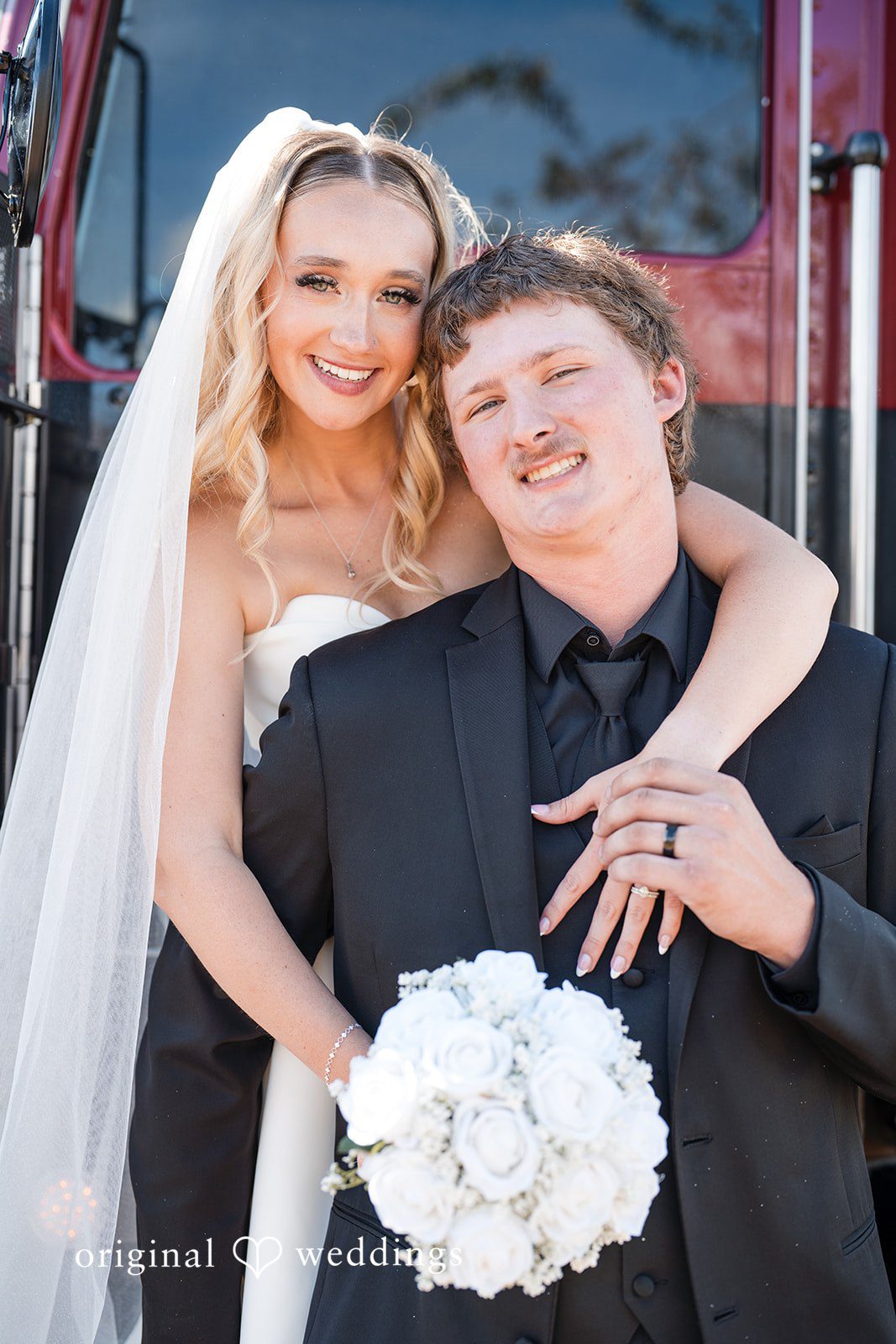 Baylee + Jackson Couple posing playfully