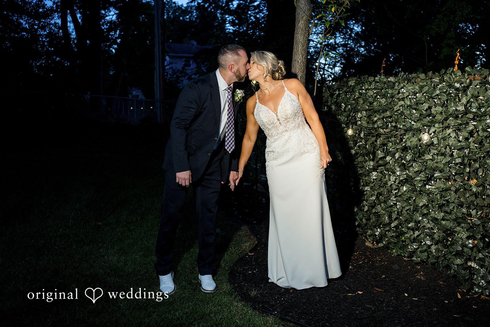 August 29, 2026 – Brittany & Vincent – (ID-5826) Couple sharing a moment at dusk in a Pennsylvania backyard
