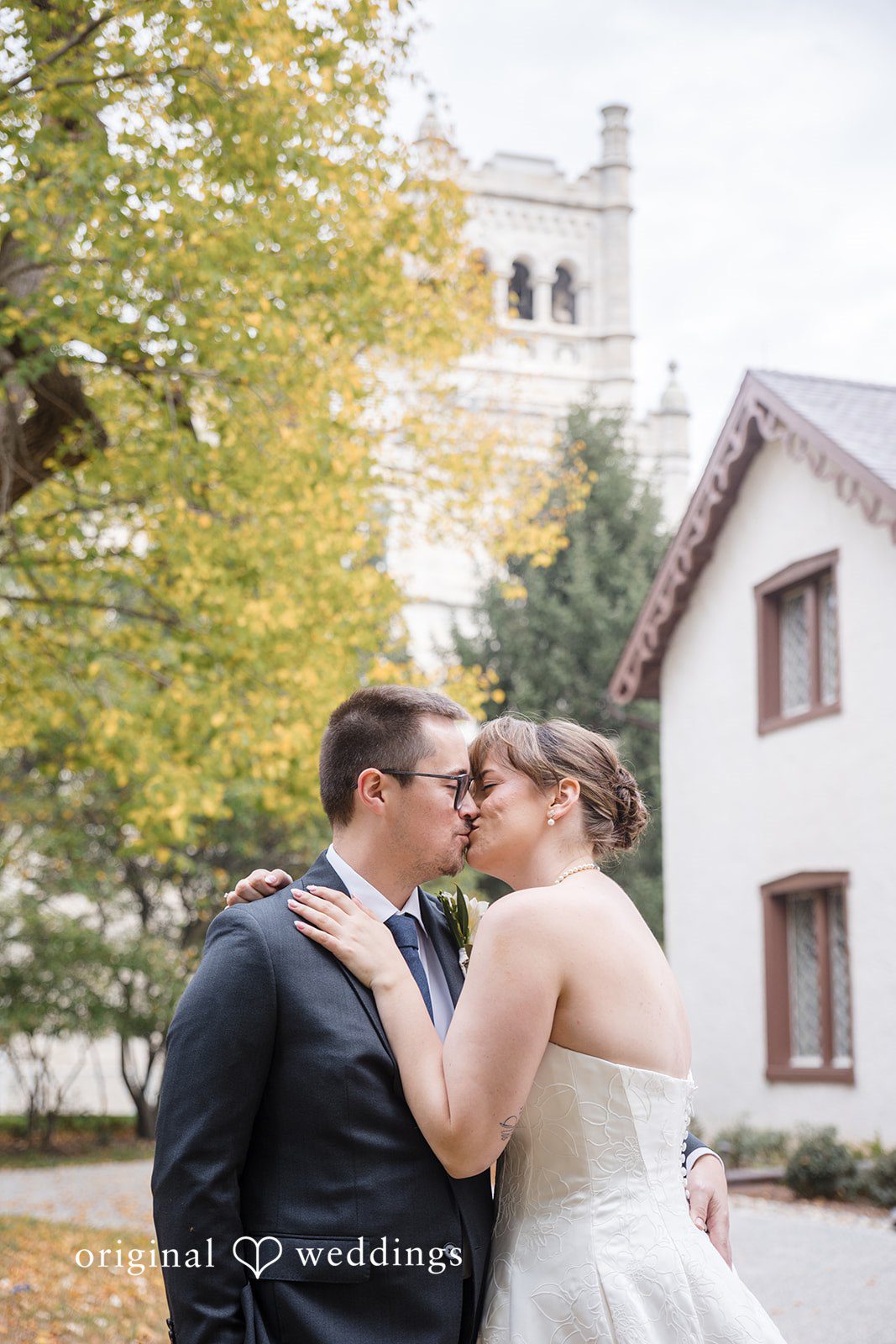 Hannah + Jonathan Romantic portrait of the newlyweds