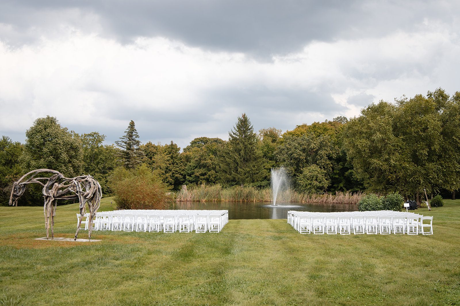 Ceremony lawn at Pyramid Hill Sculpture Park