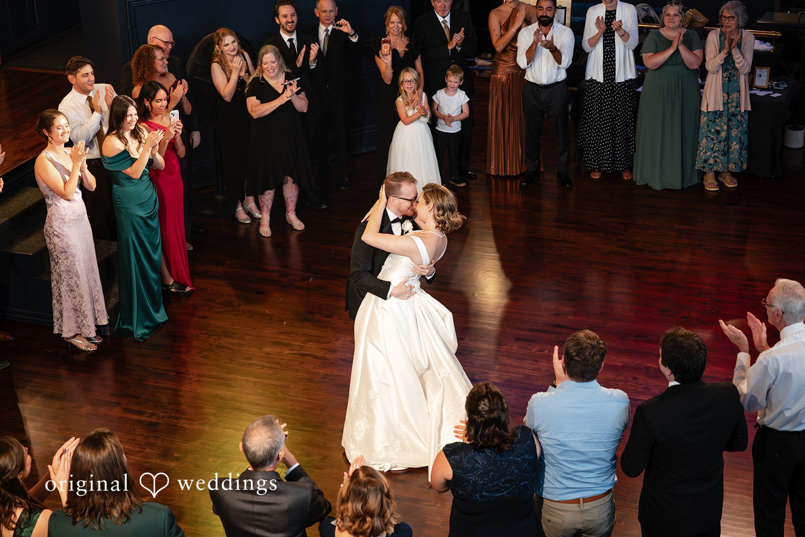 Crowd celebrating on the dance floor