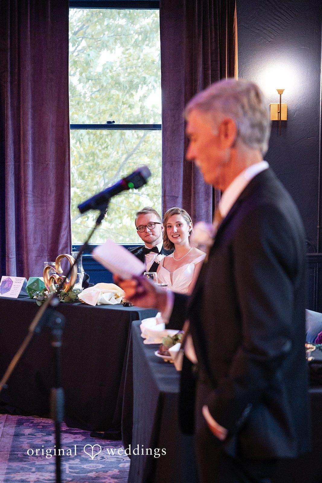 Toast during the reception speeches