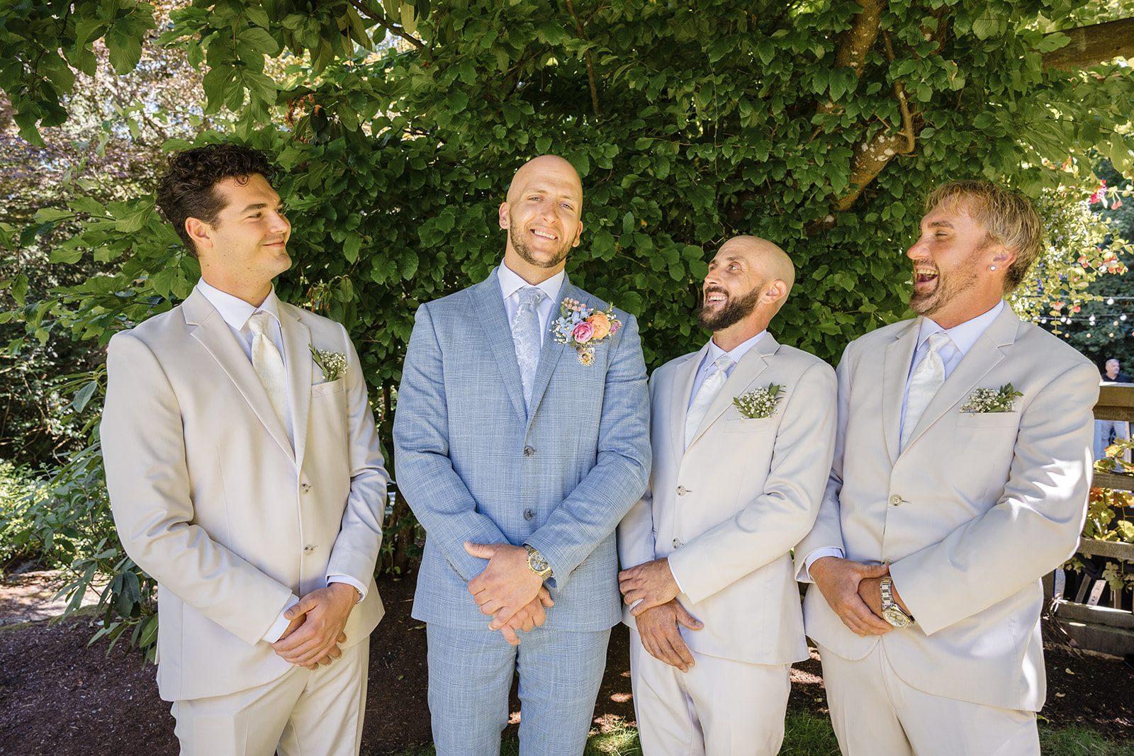 Groom with his groomsmen