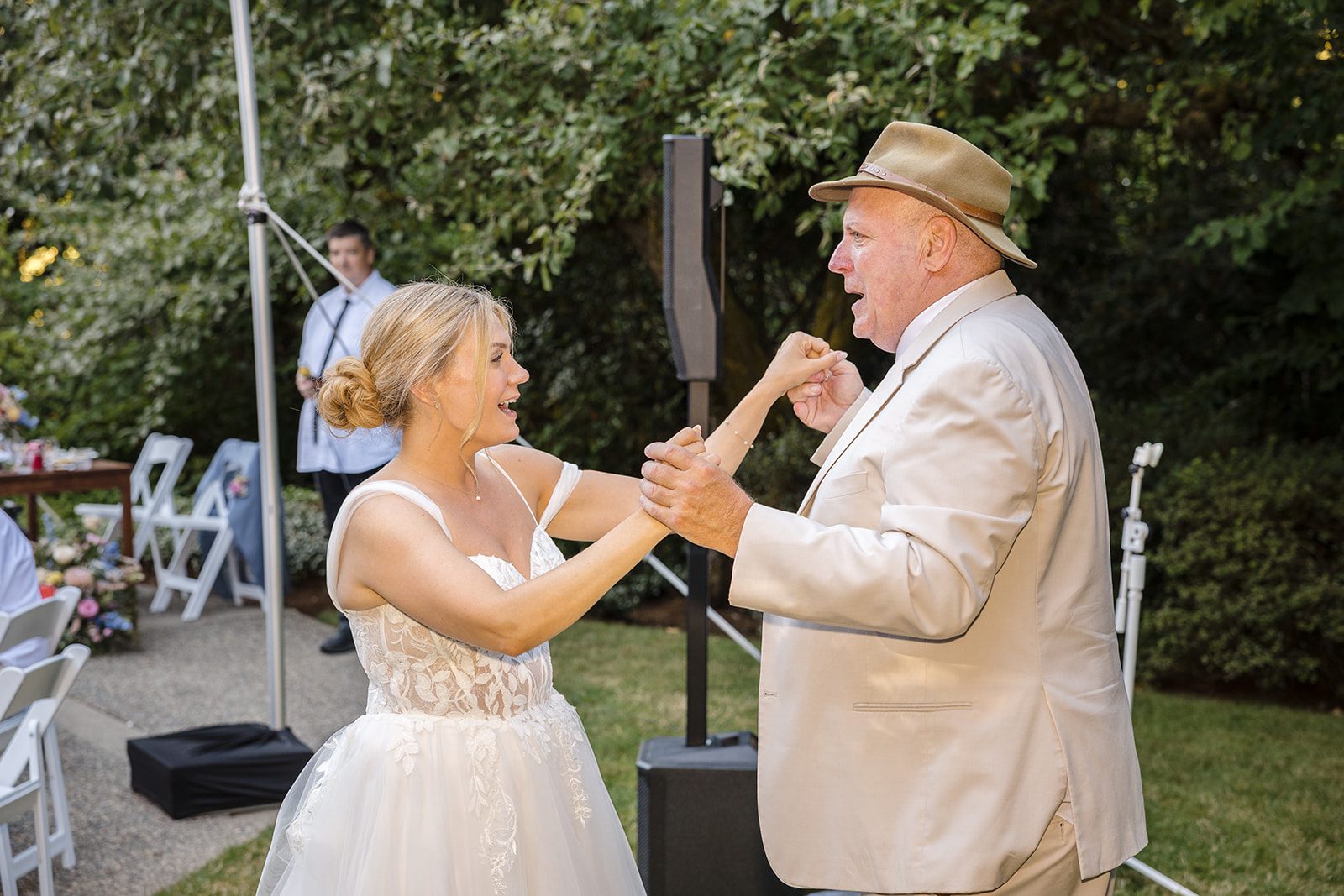 Bride dancing with her father