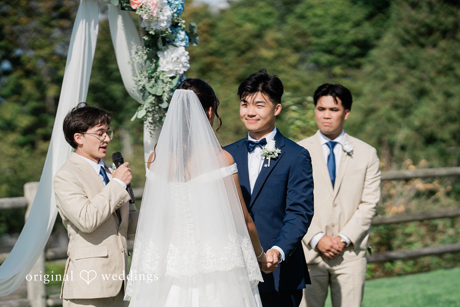 Russell + Bianca Bianca and Russell during the ceremony
