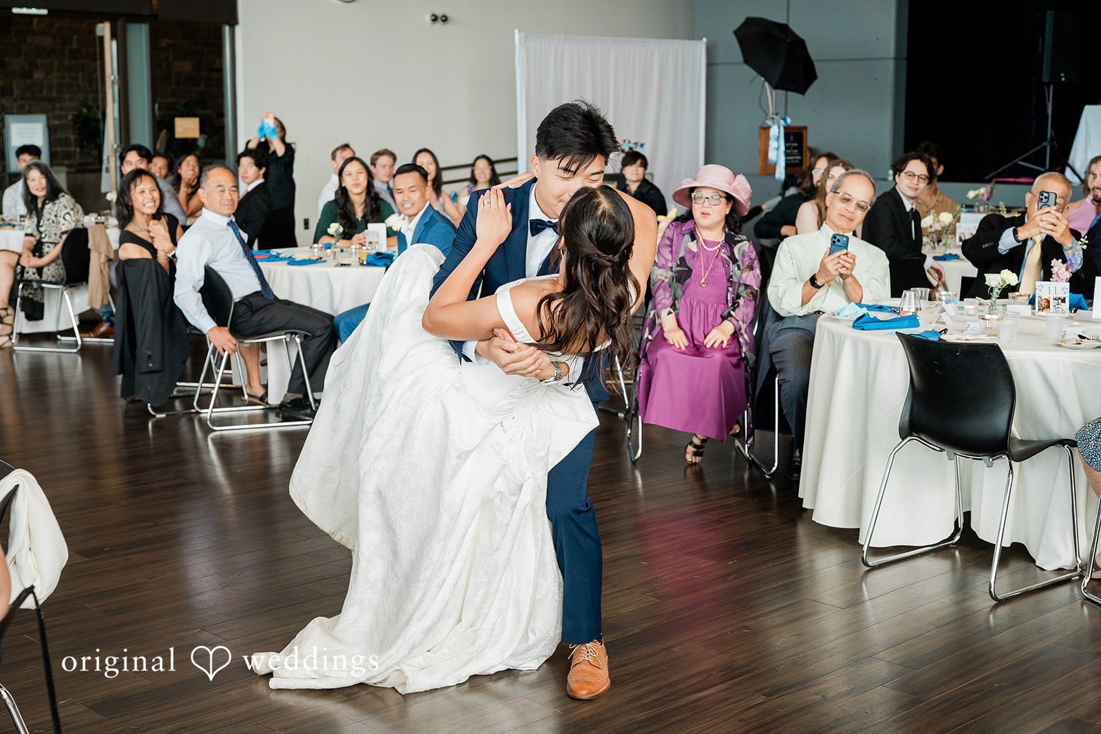 Russell + Bianca Reception moment for Bianca and Russell