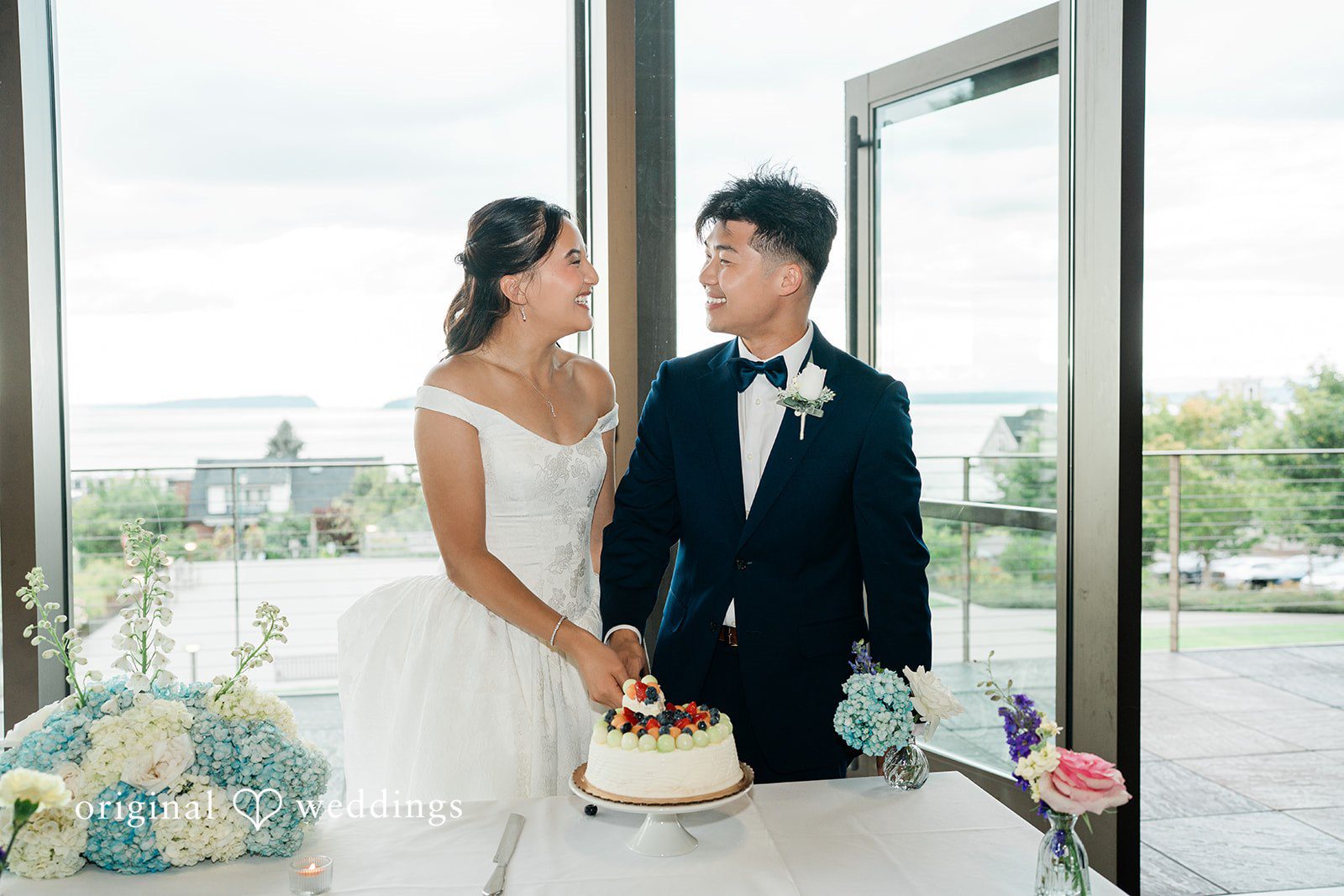 Russell + Bianca Romantic portrait of the newlyweds