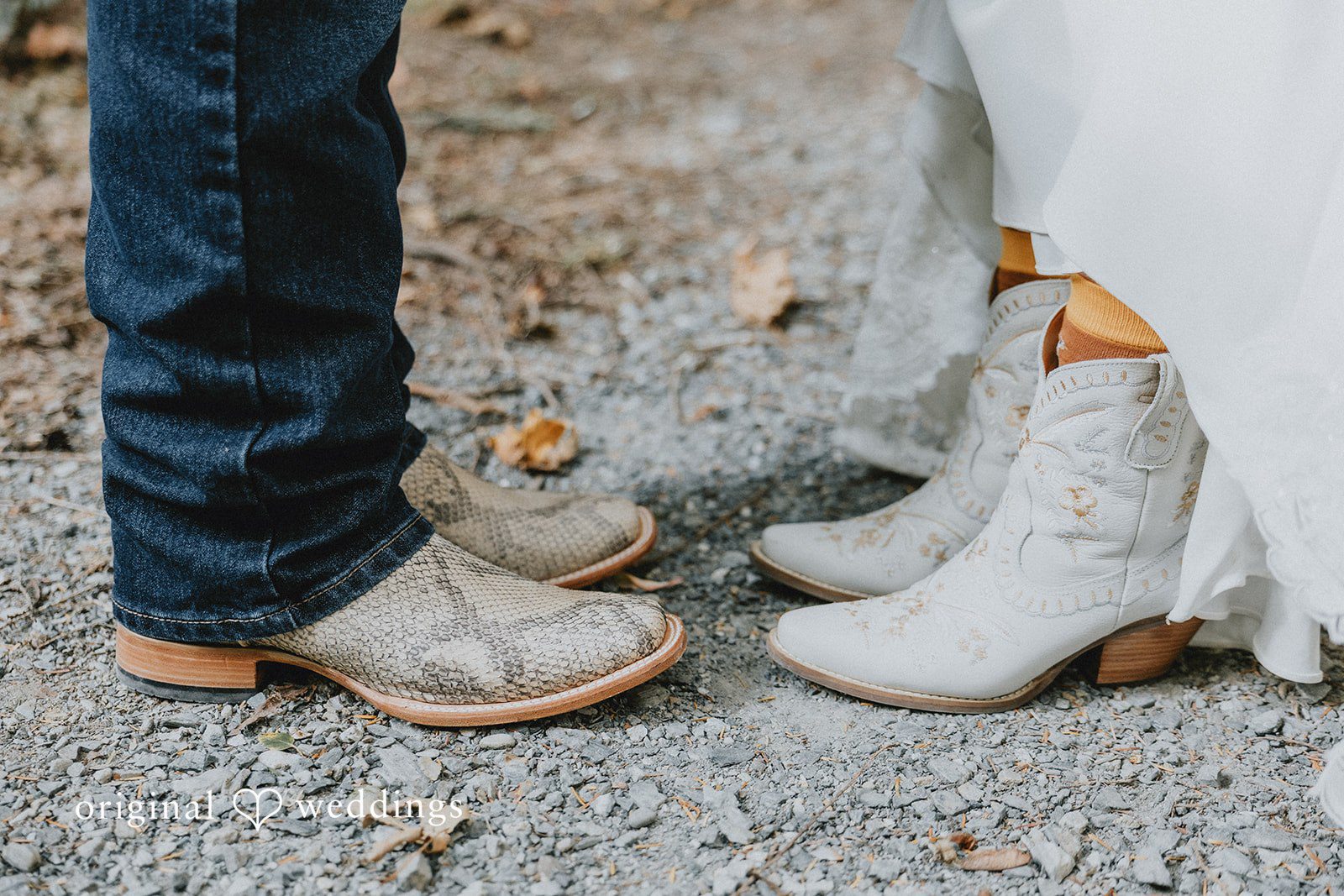 Kailyn + Tony Close up of the couple wearing boots