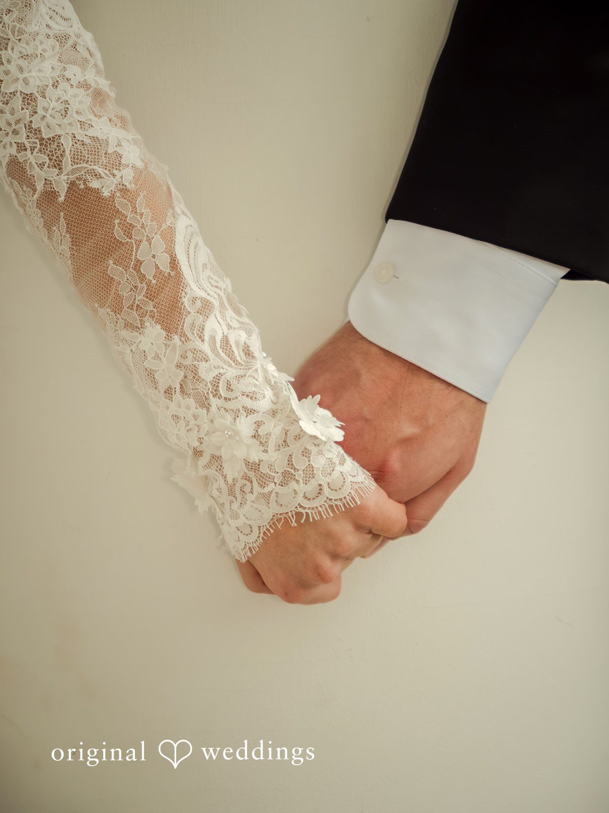Holly + Adam Couple holding hands at Seven Paths Manor