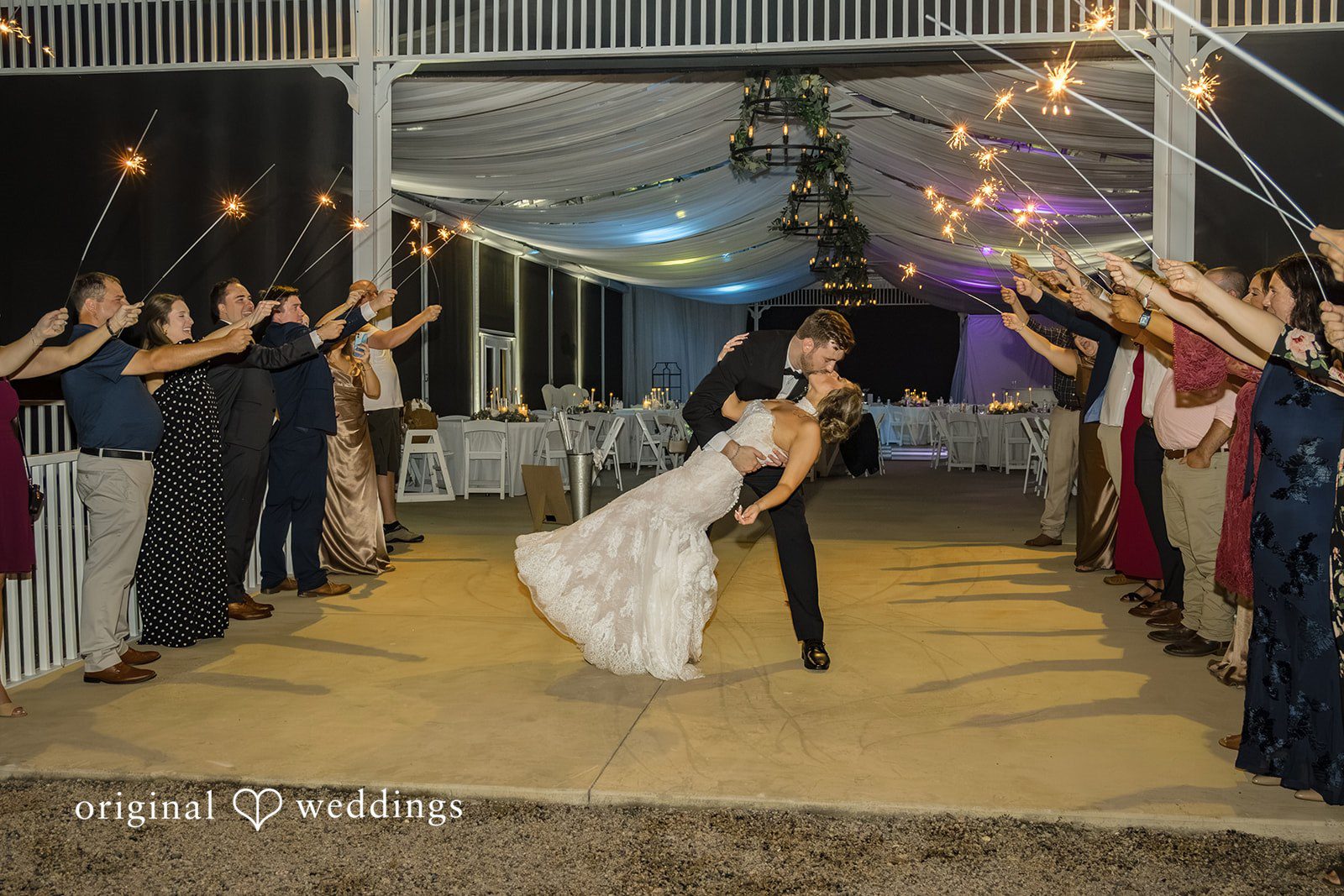 Holly + Adam Couple's grand entrance