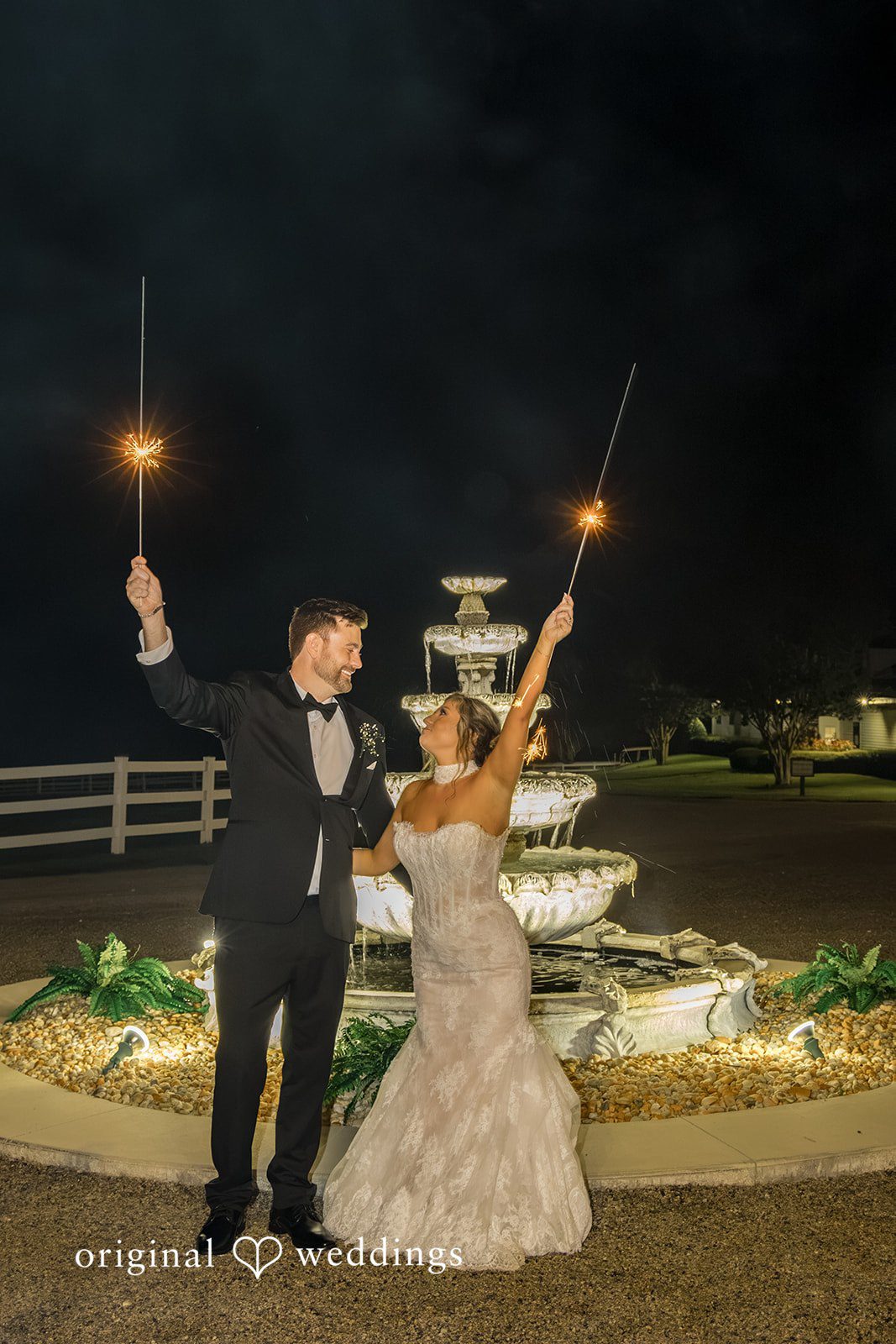 Holly + Adam Sparkler send off
