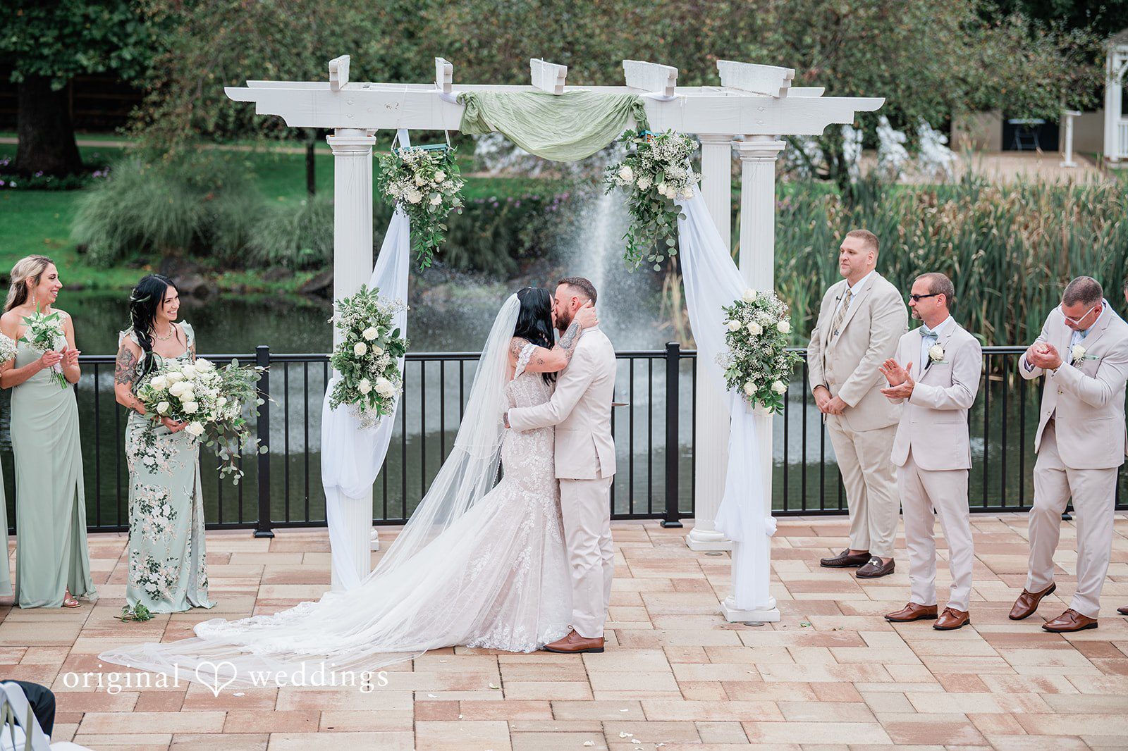 Megan and Thomas’s wedding portrait at Spring Mill Manor captured by Philadelphia wedding photographers.