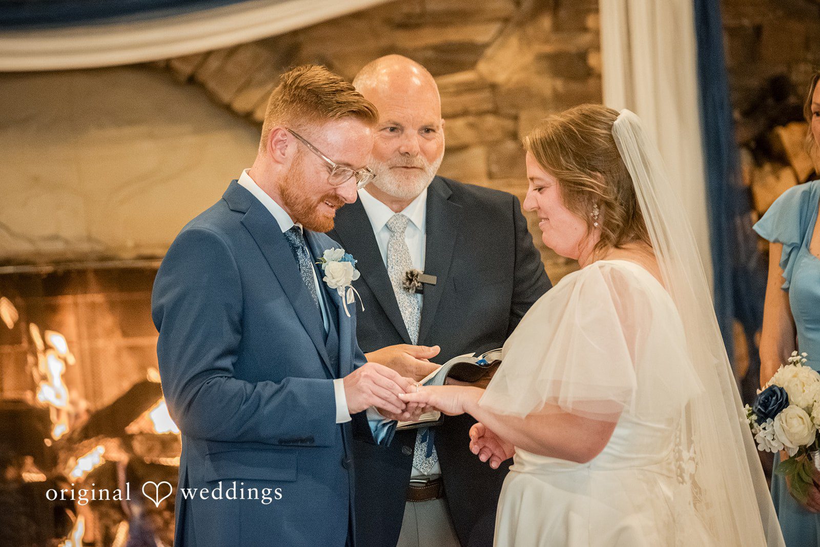 Faith + Brandon Couple exchanging rings