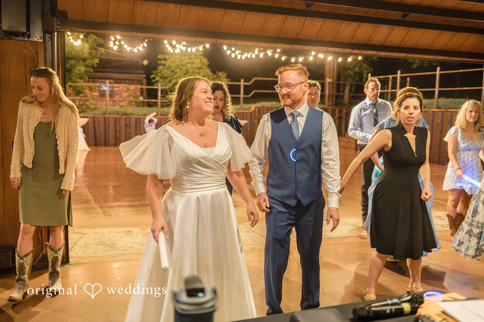 Faith + Brandon Couple making their grand entrance