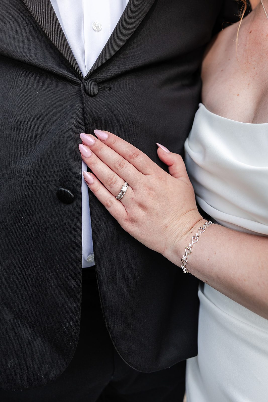Close up of the couple holding hands Close up of the couple holding hands