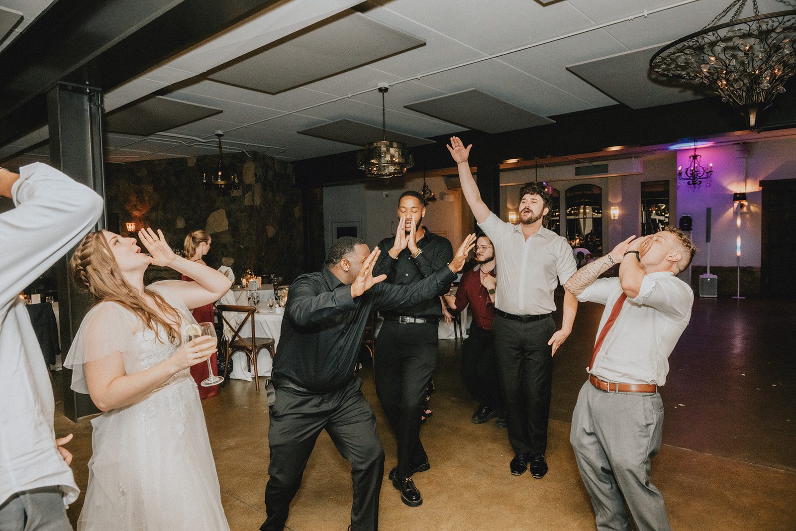 stone-tower-winery-rustic-washington-dc-nikkie-tyler-p049-07 Guests dancing at the reception