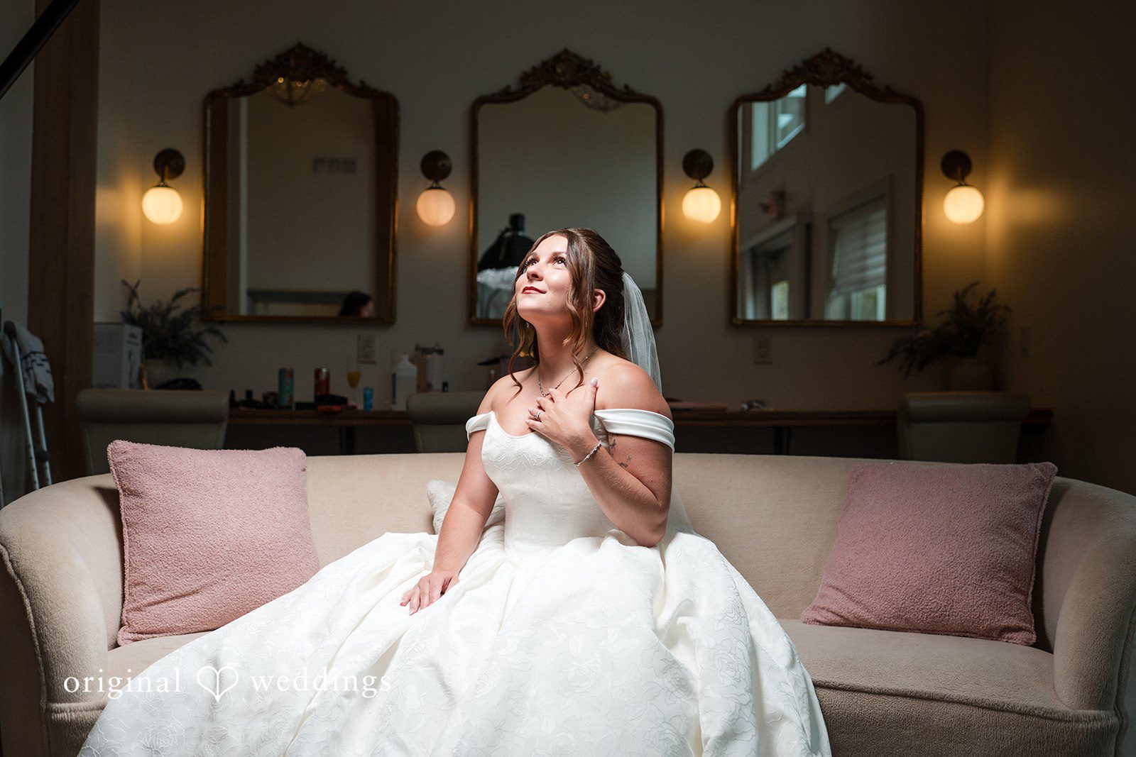 A beautiful portrait of the bride