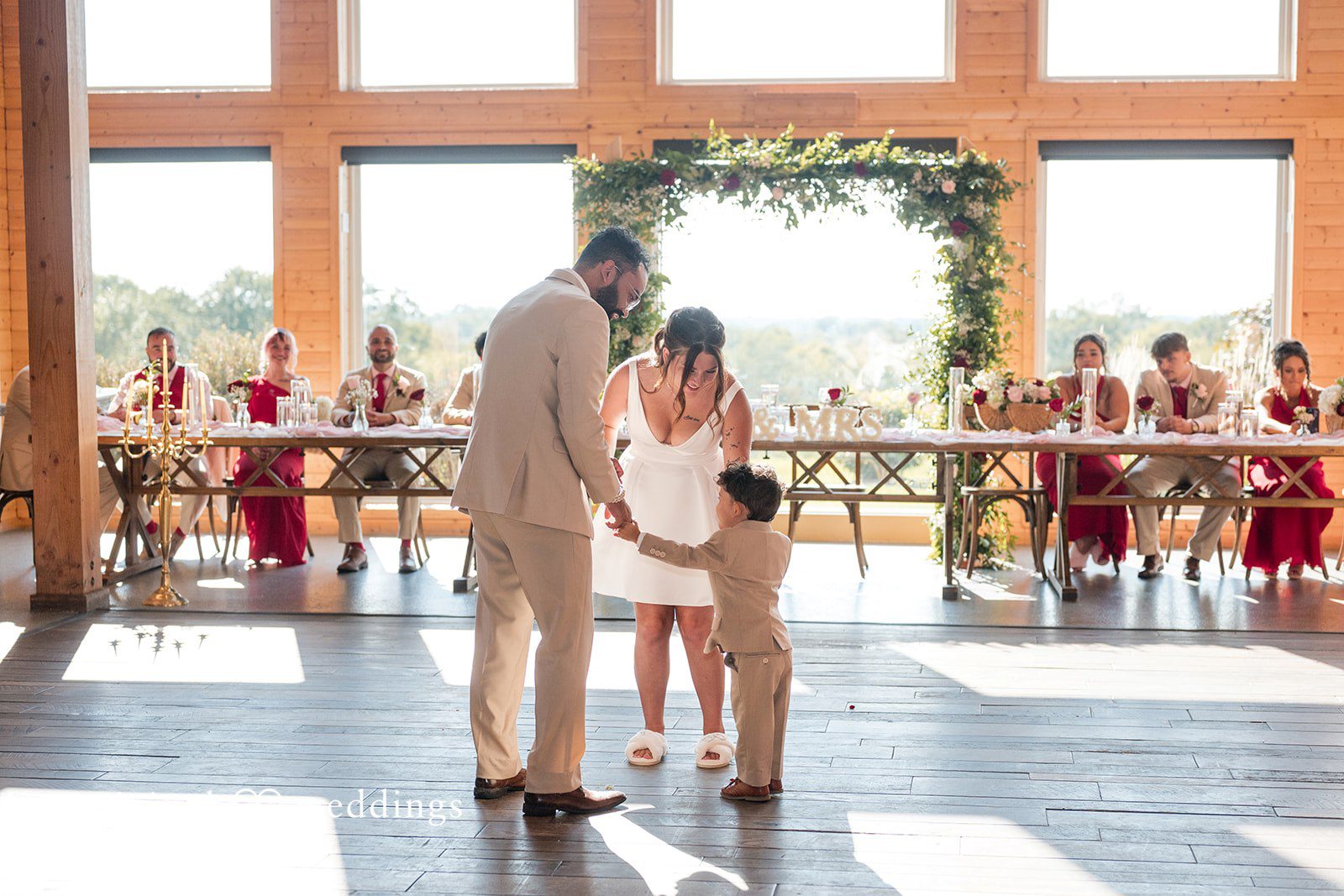 Beautiful moment from the wedding reception