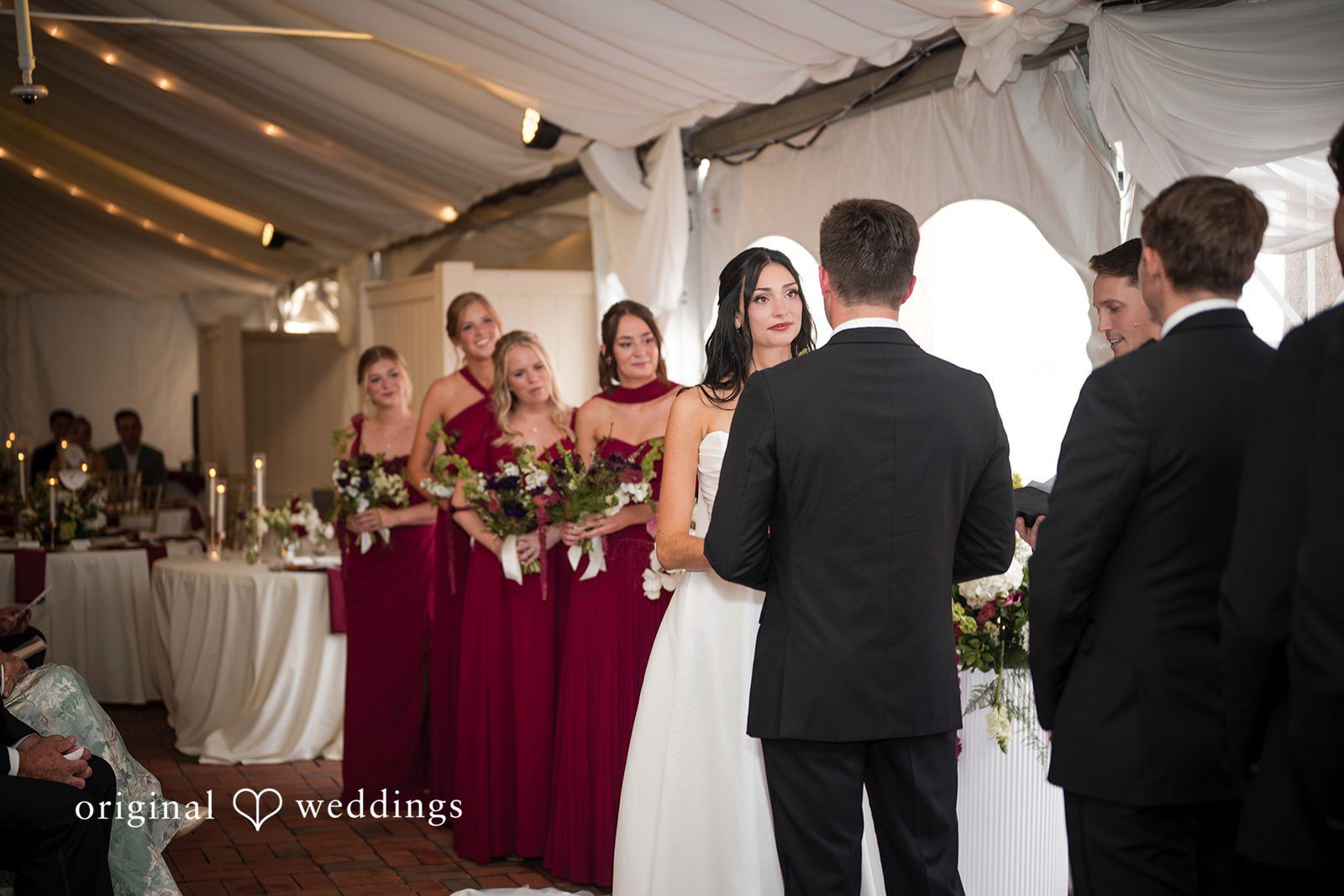 Macy + Nolan Wedding guests gathered together during a reception event.