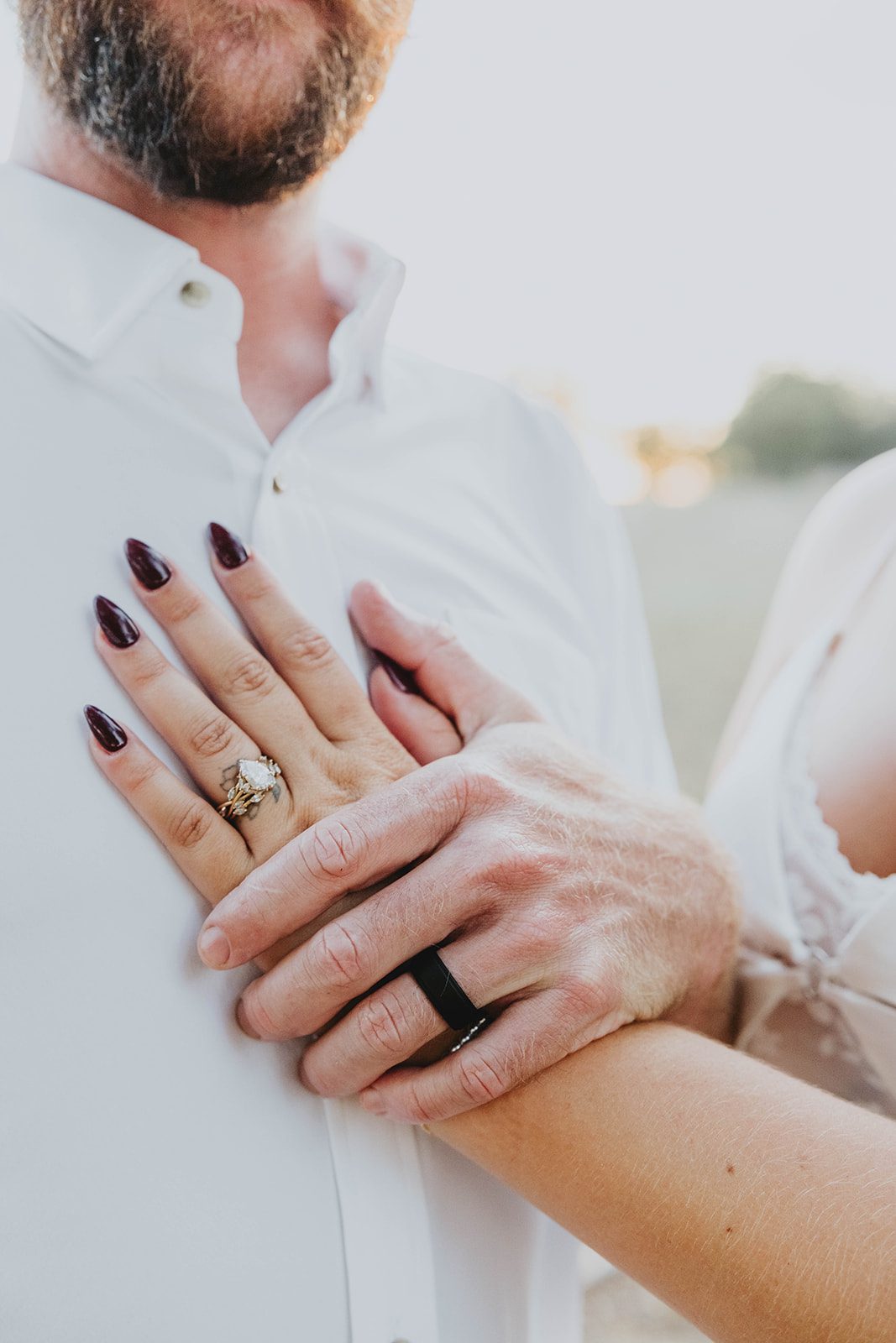 texas-backyard-rustic-austin-megan-kyle-p019-02 Close up of the wedding rings