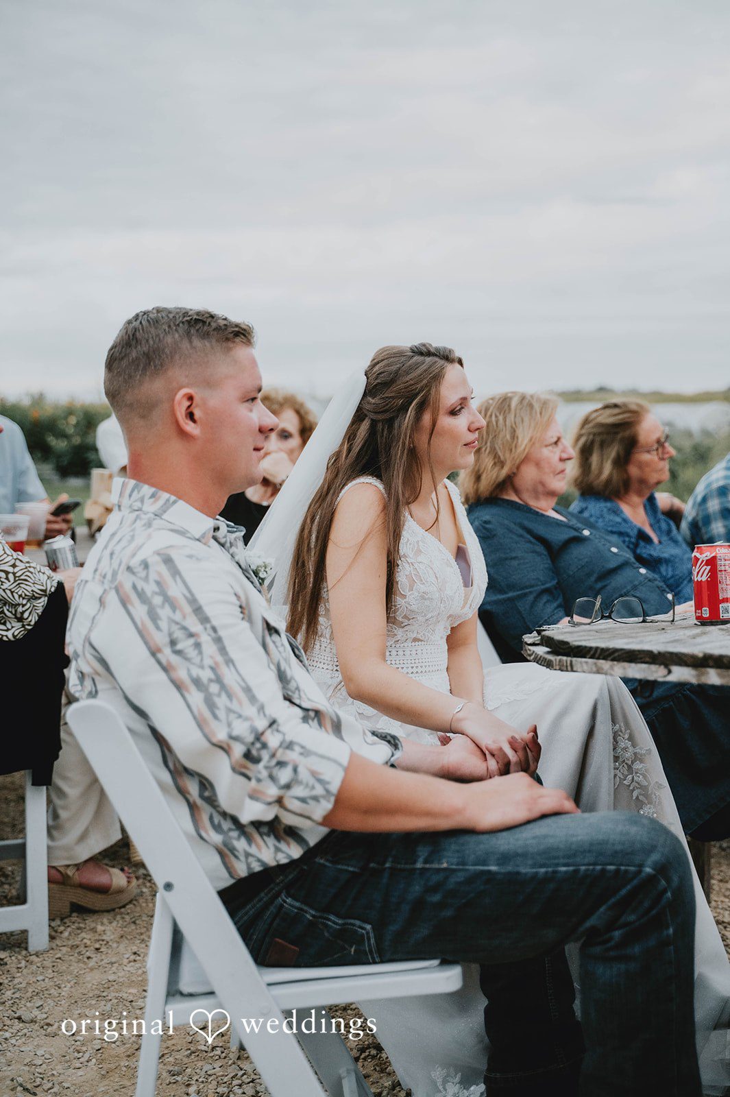 Guests seated for the ceremony at The Barn at Ballard Creek