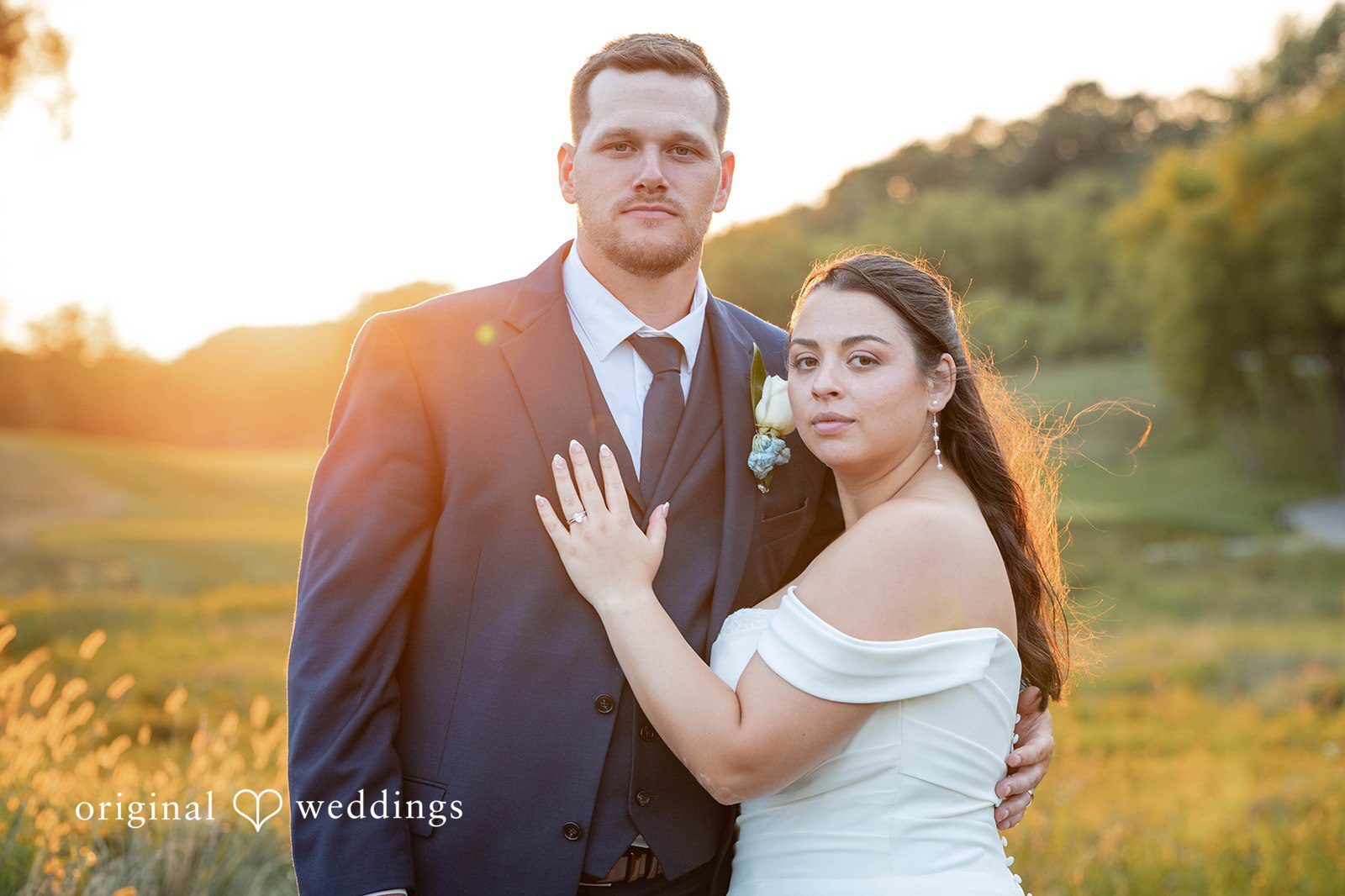 Illyanna and Travis’s wedding portrait at The Club at Lac La Belle captured by Madison wedding photographers.