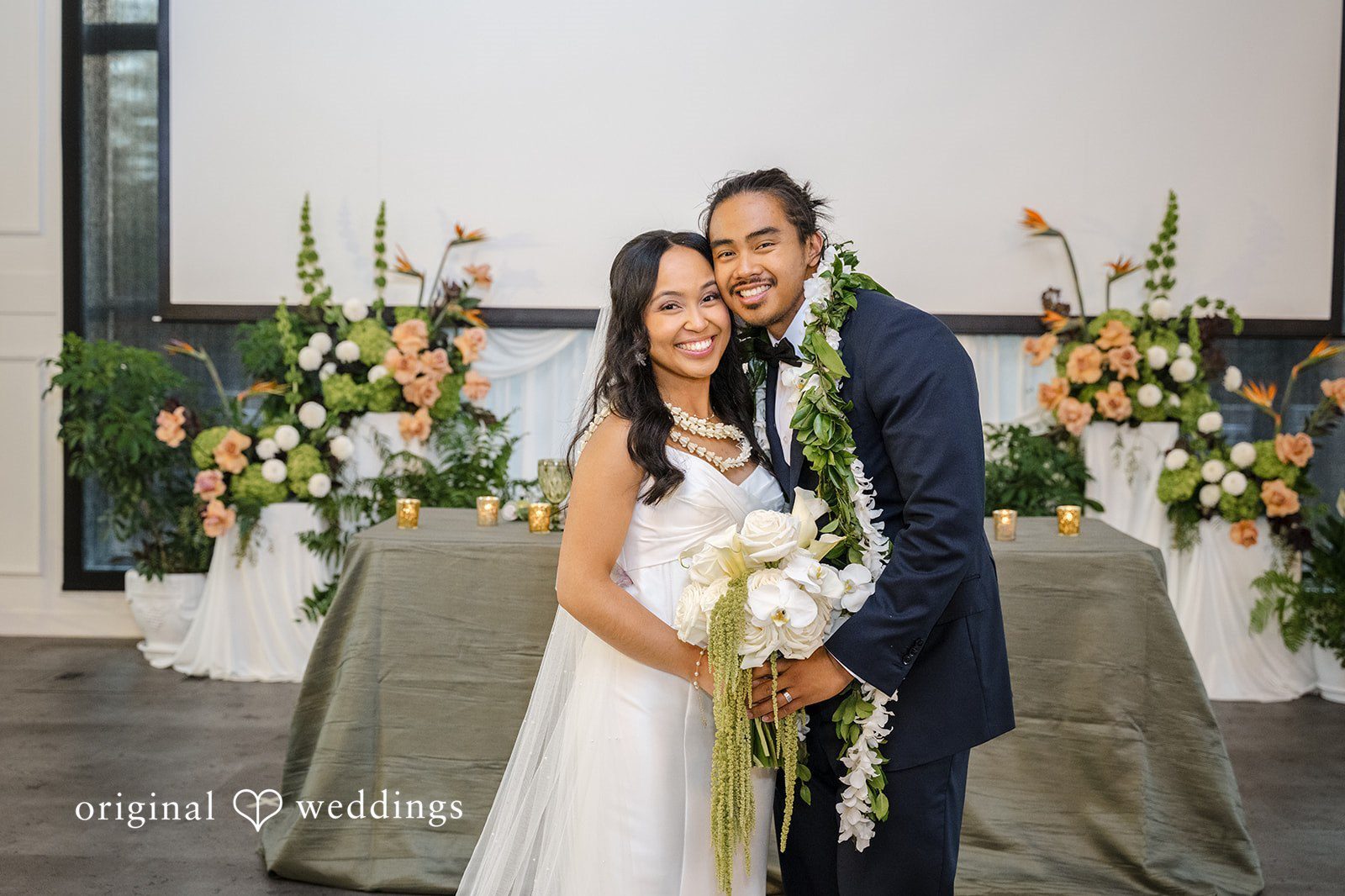 Millen and Kodey’s wedding portrait at The Crawford captured by Chicago wedding photographers.